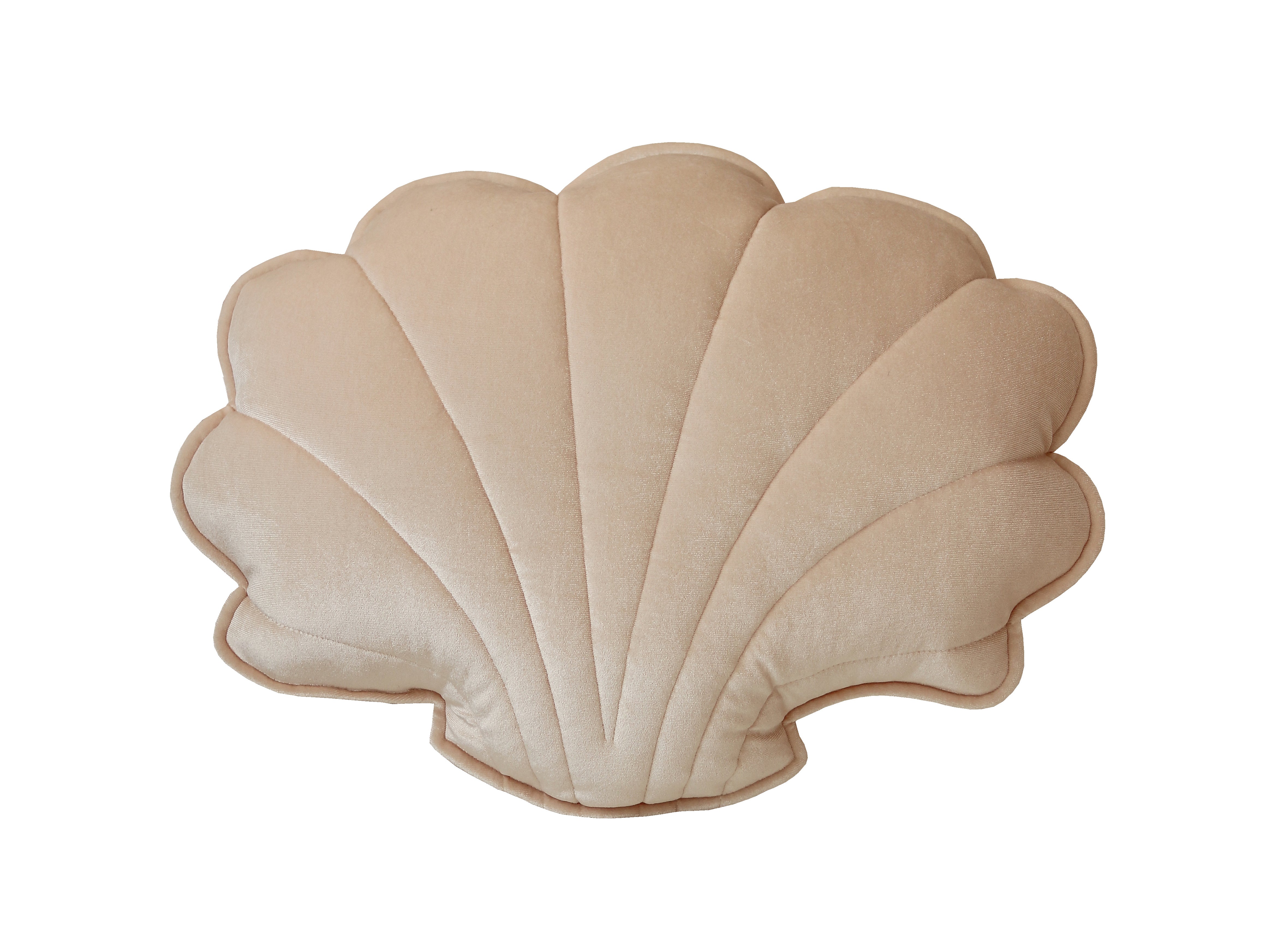 Velvet Cream Pearl Shell Pillow