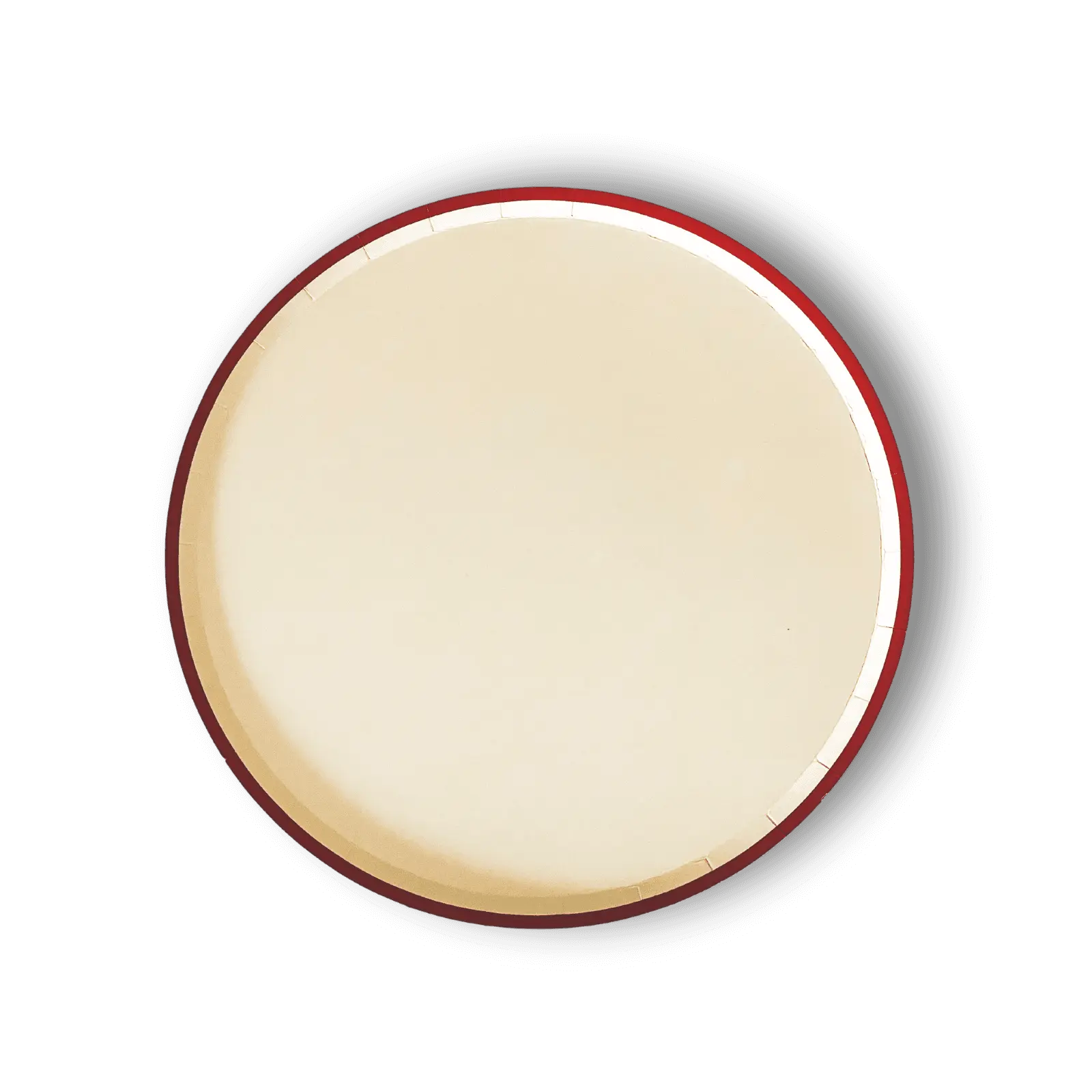 Cream & Red Large Plate
