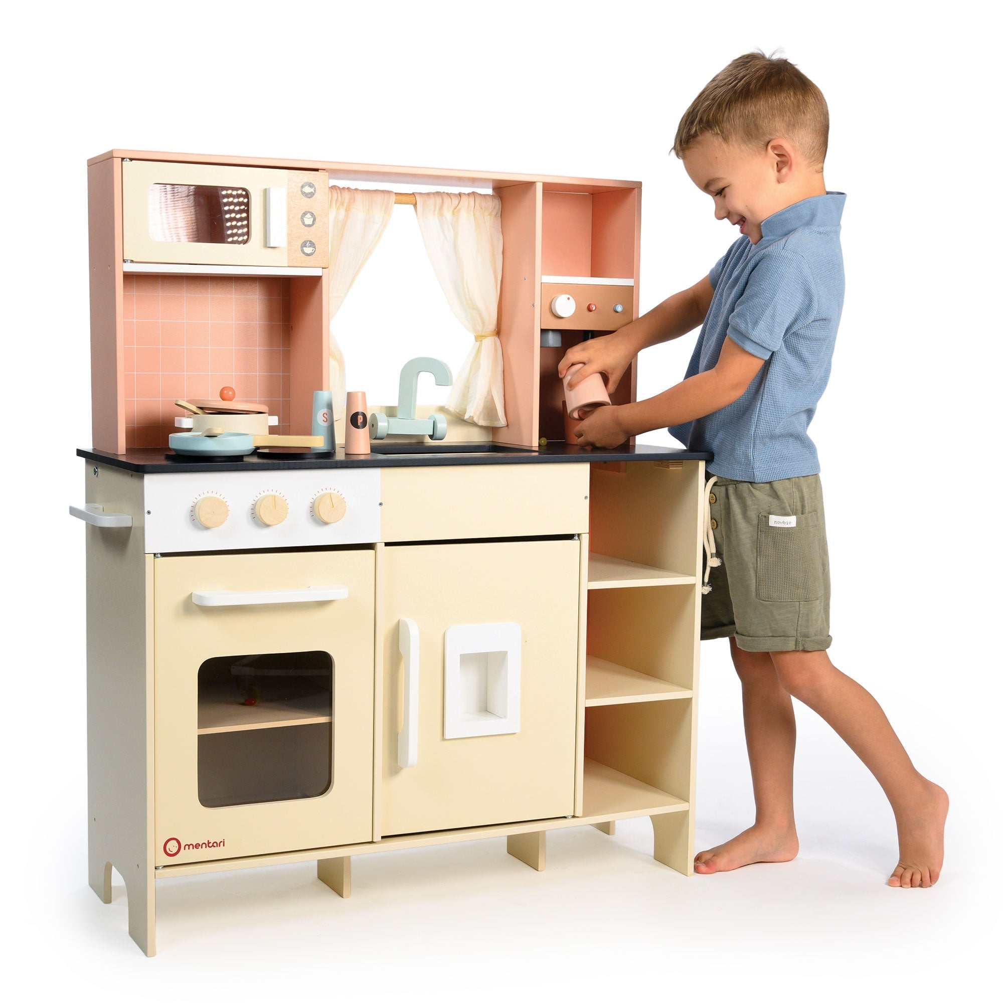 Cream Play Kitchen