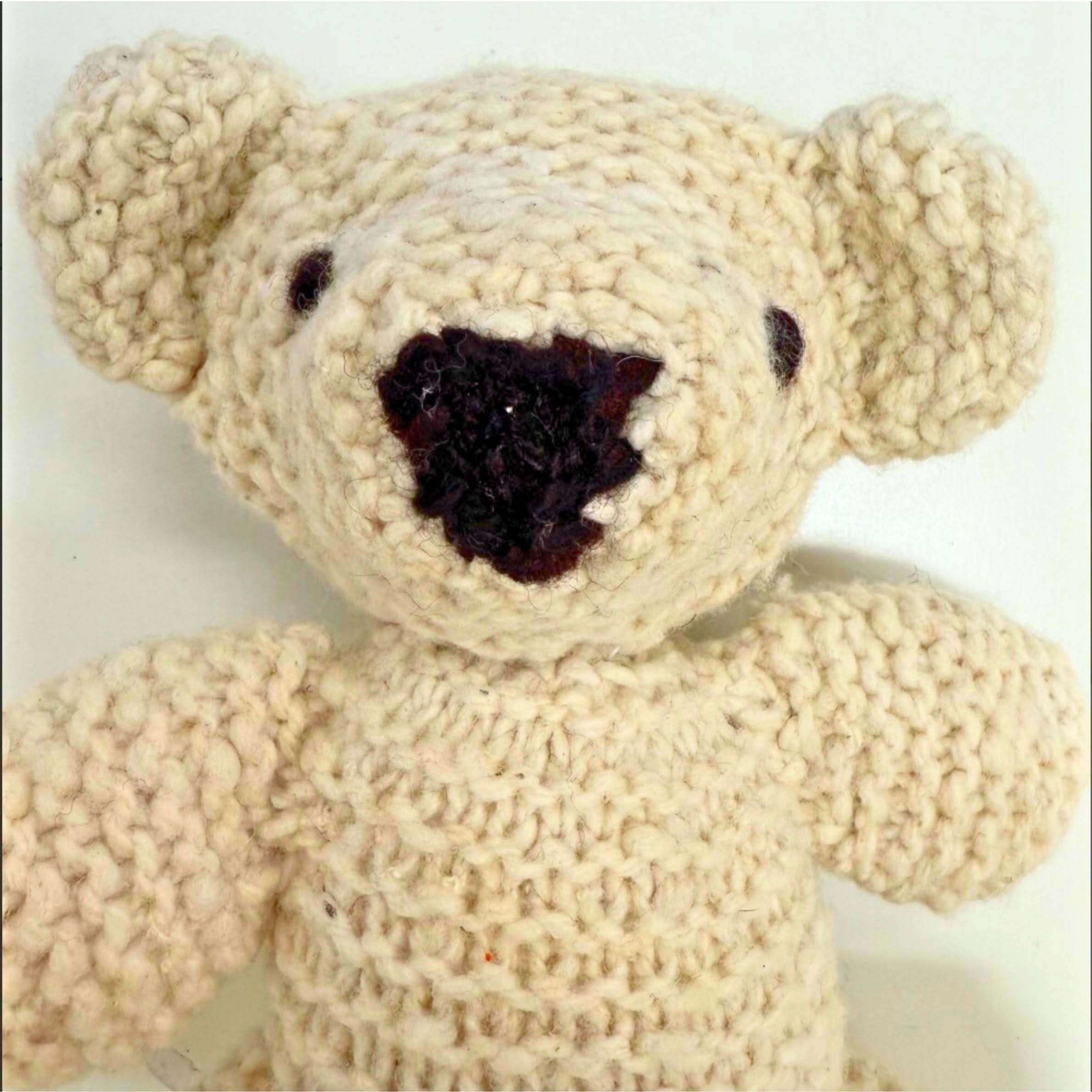 Wool Knit Buddy  | Vee The Cream Bear