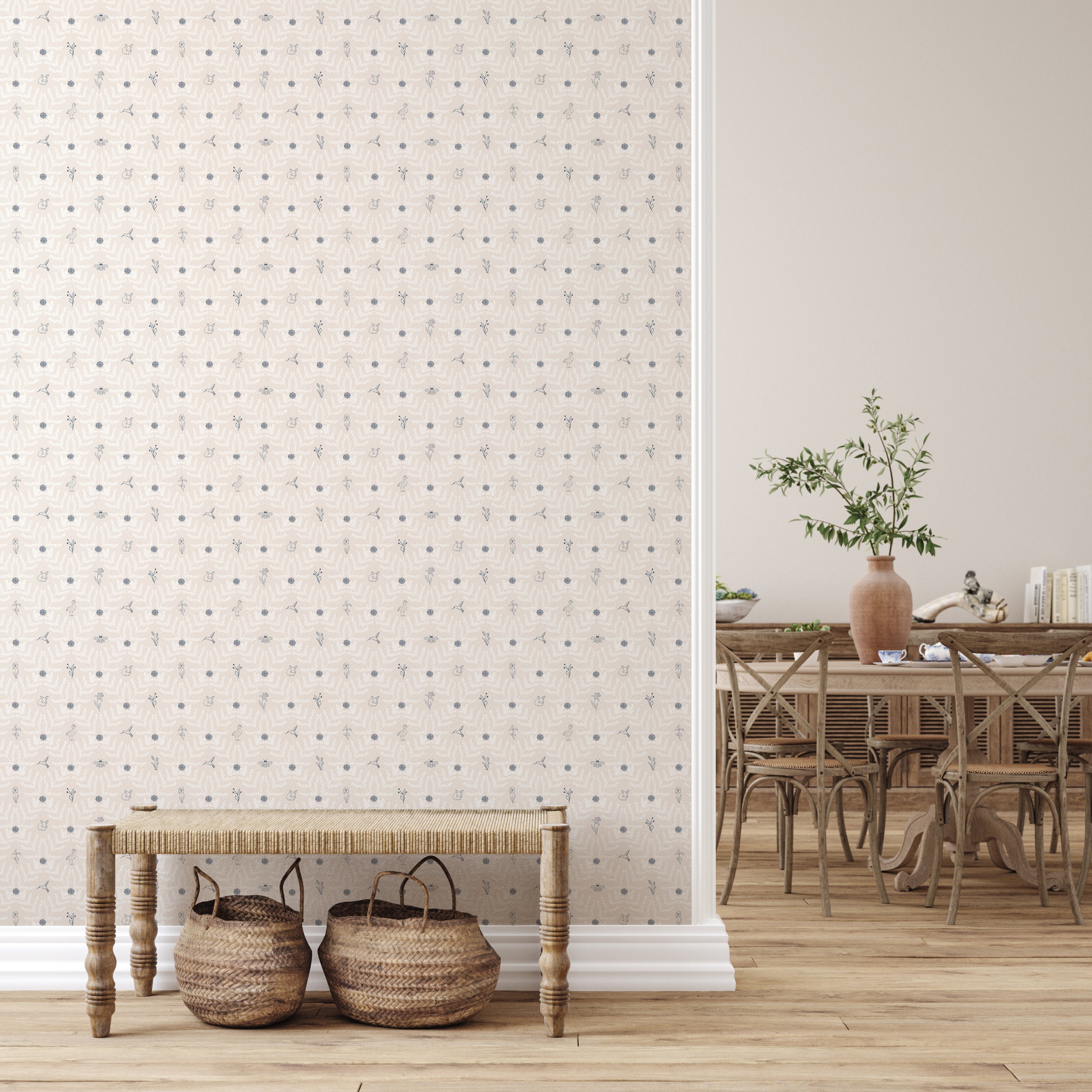 Navie Wallpaper By Hannah Langford Design