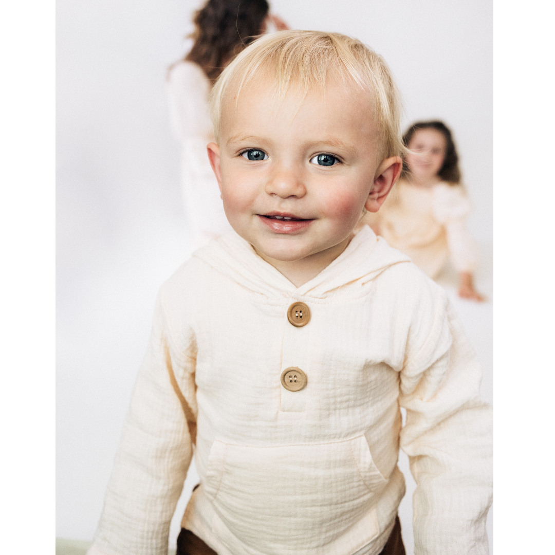 Muslin Hooded Mommy & Son Shirt - Infant