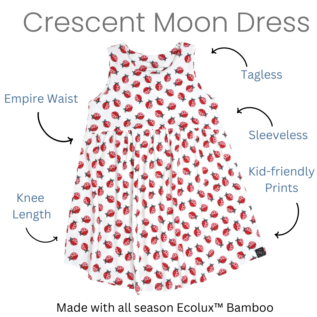 Crescent Moon Dress - Pelican