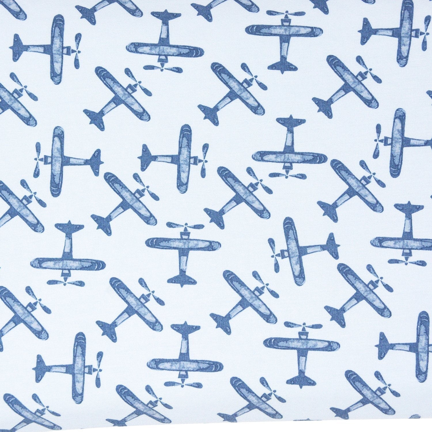 Crib Sheet - Airplane Blue