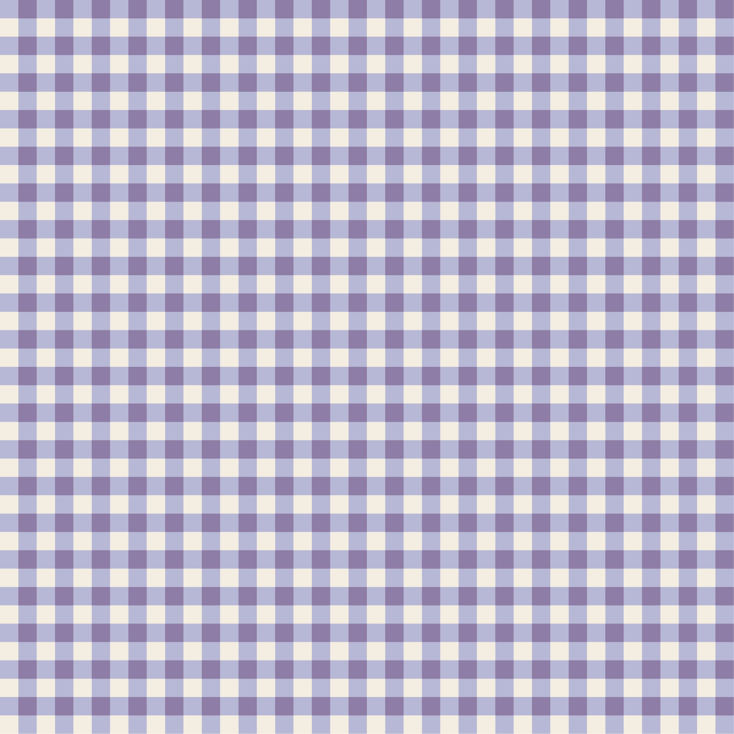 Crib Sheet - Purple Gingham