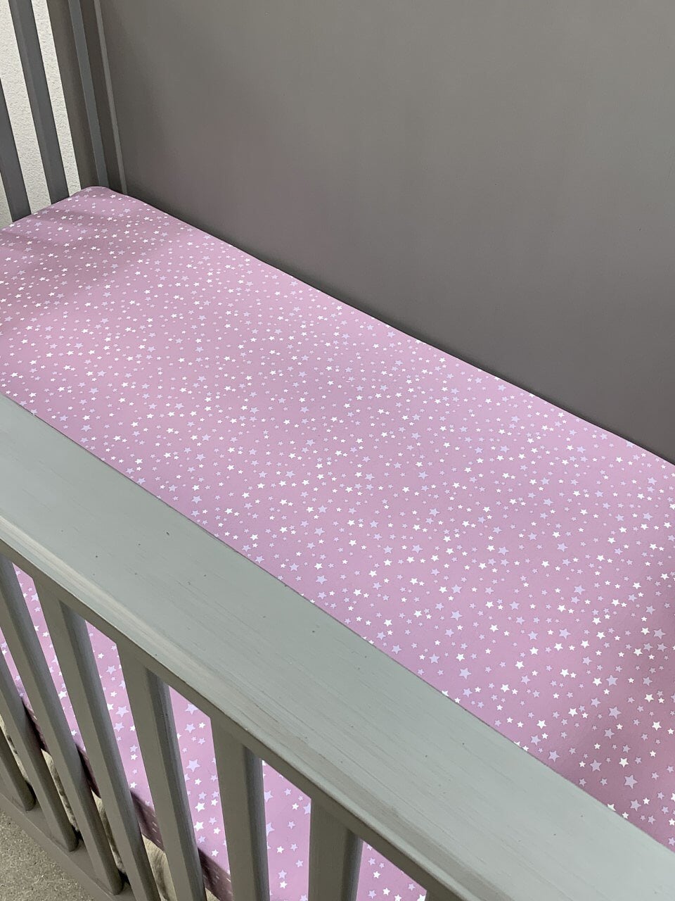 Crib Sheet - Purple Stars