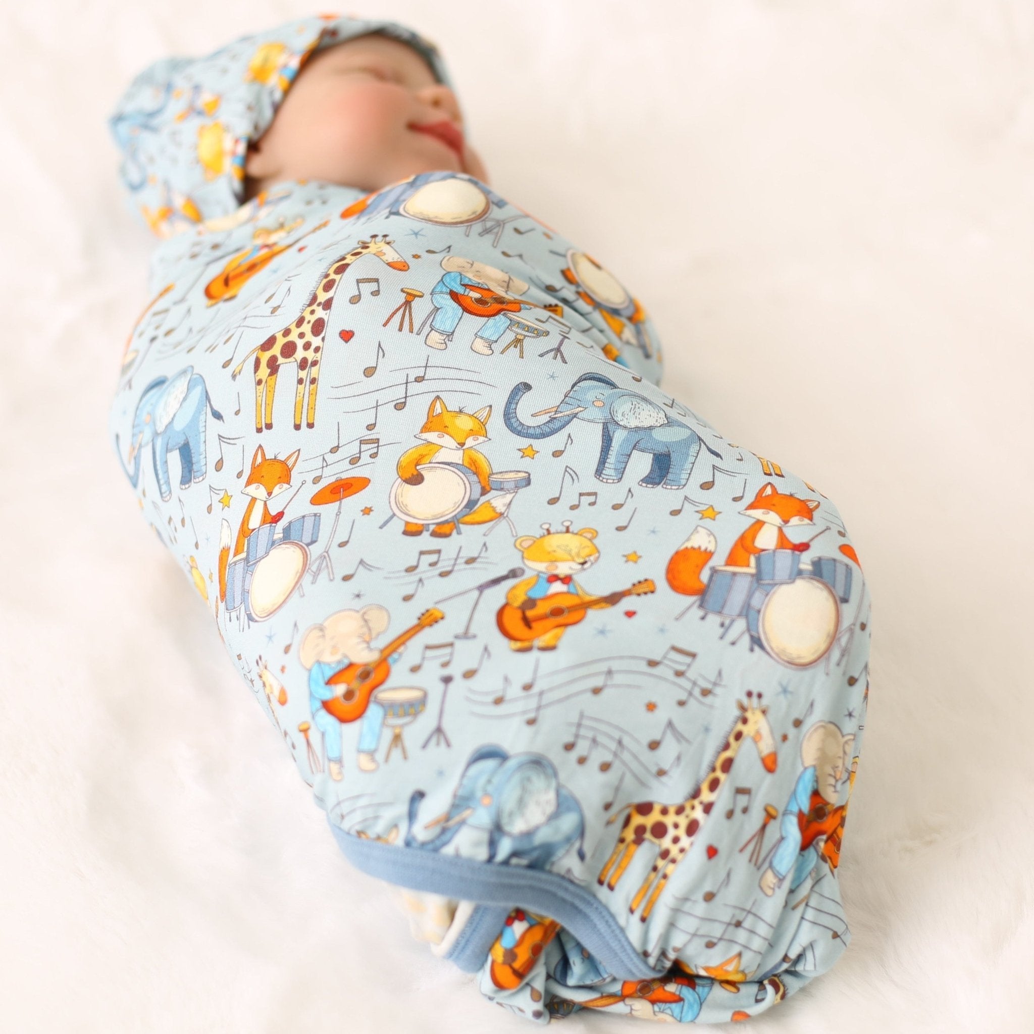 Critter Concert Swaddle