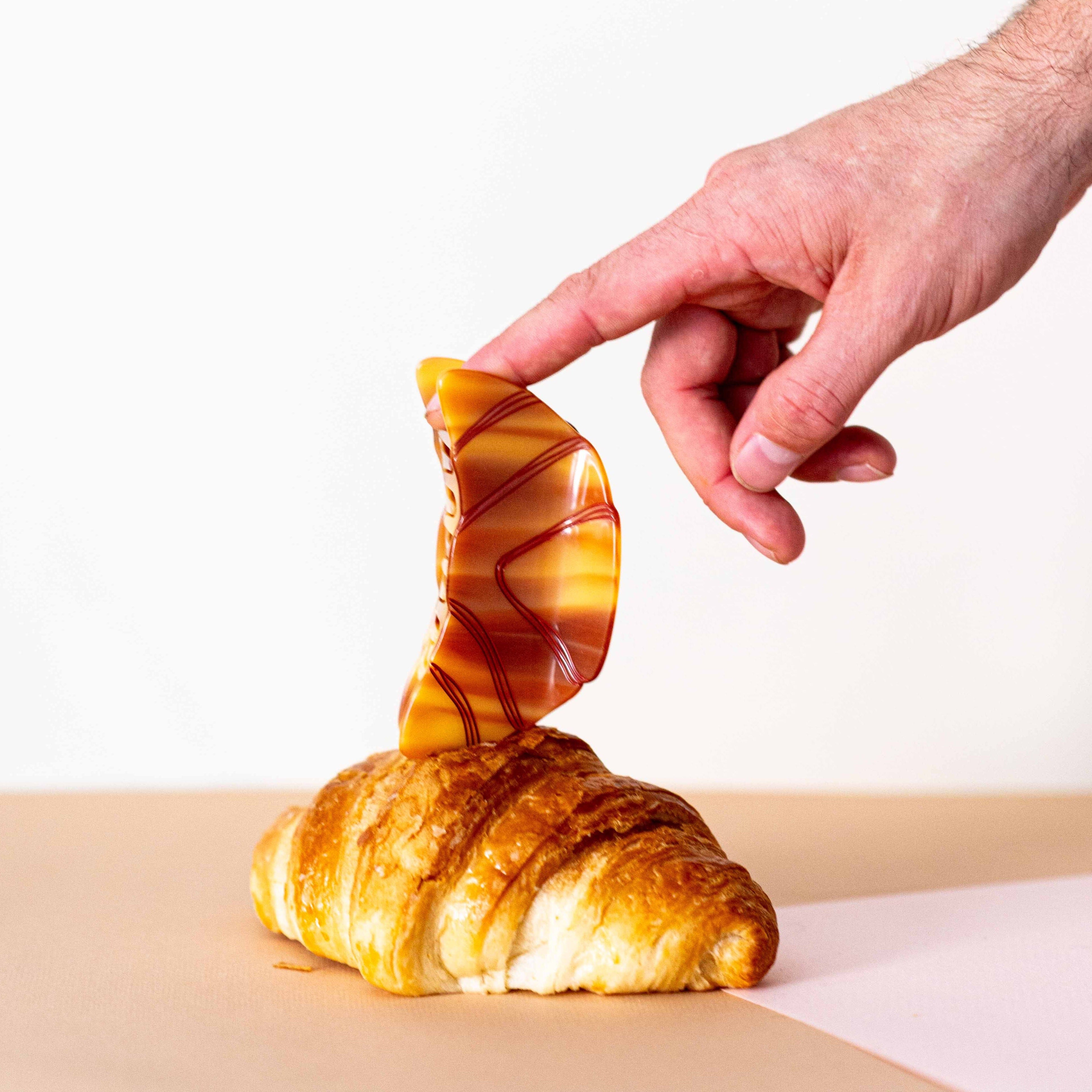 Large Croissant Hair Claw Clip