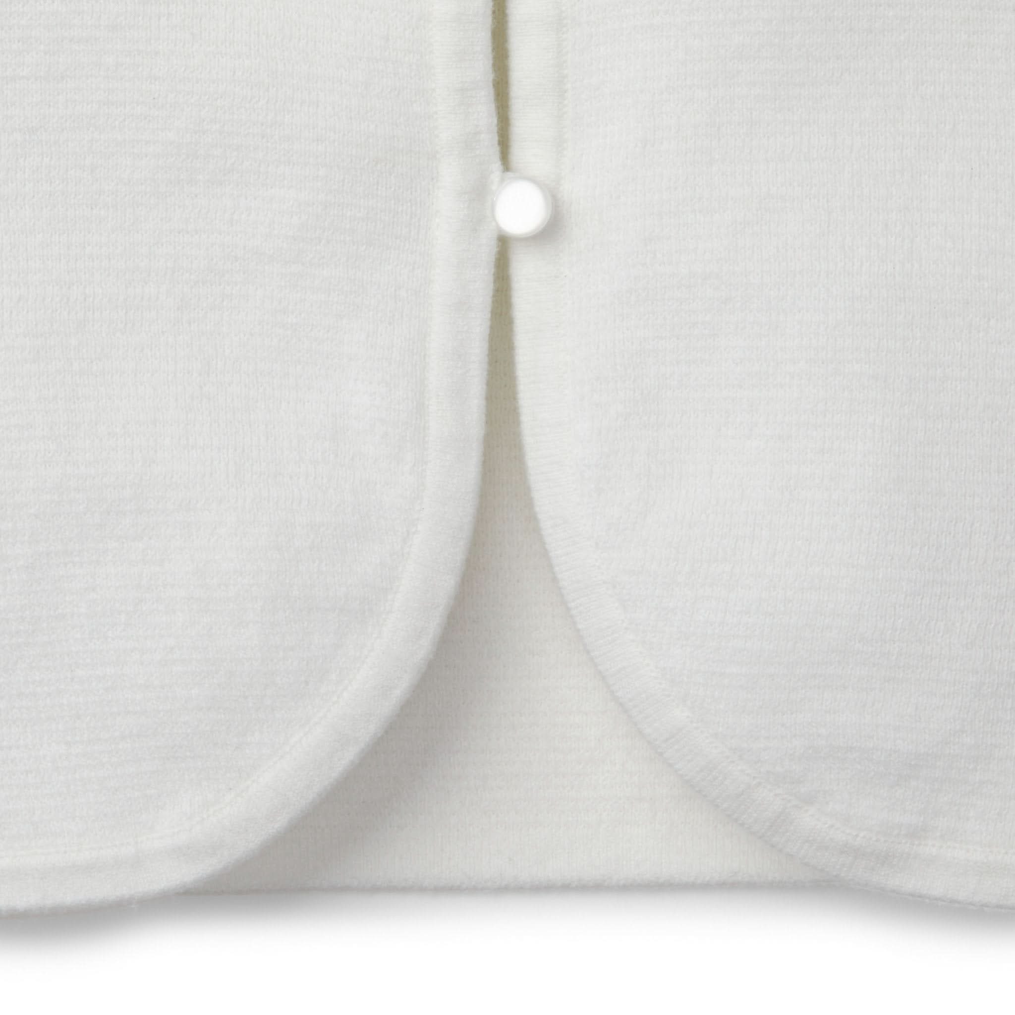 Organic Curved Hem Cardigan