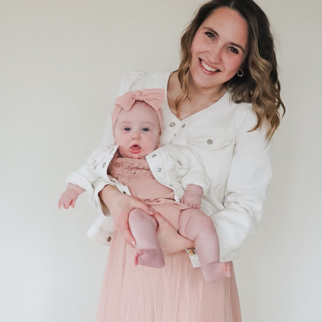 Ivory Cropped Denim Jacket - Infant