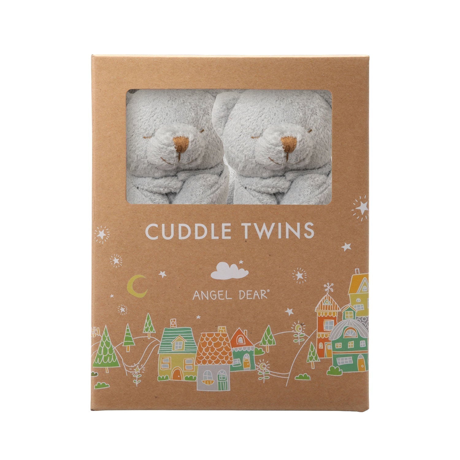 Cuddle Twins - Grey Bear Blankie