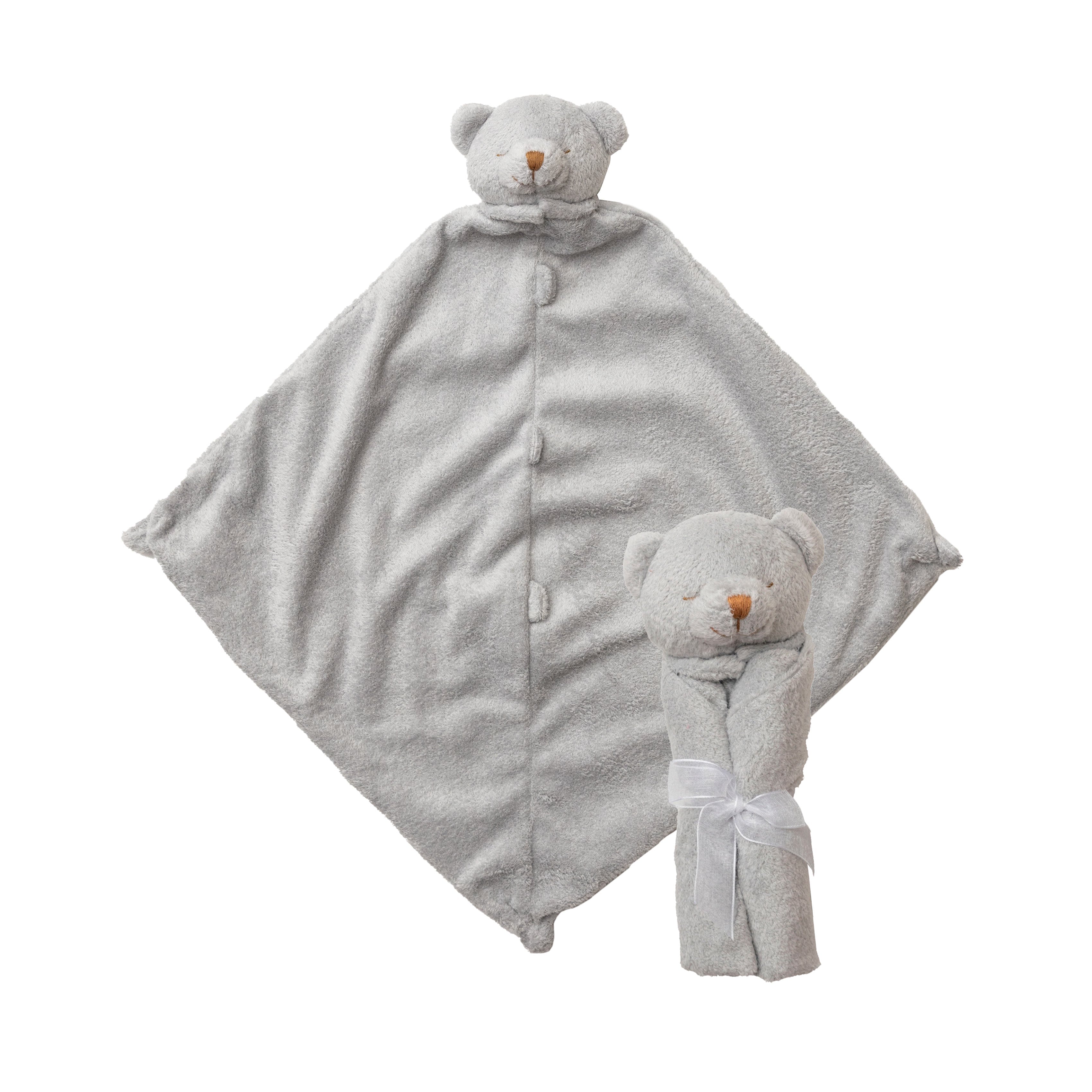 Cuddle Twins - Grey Bear Blankie