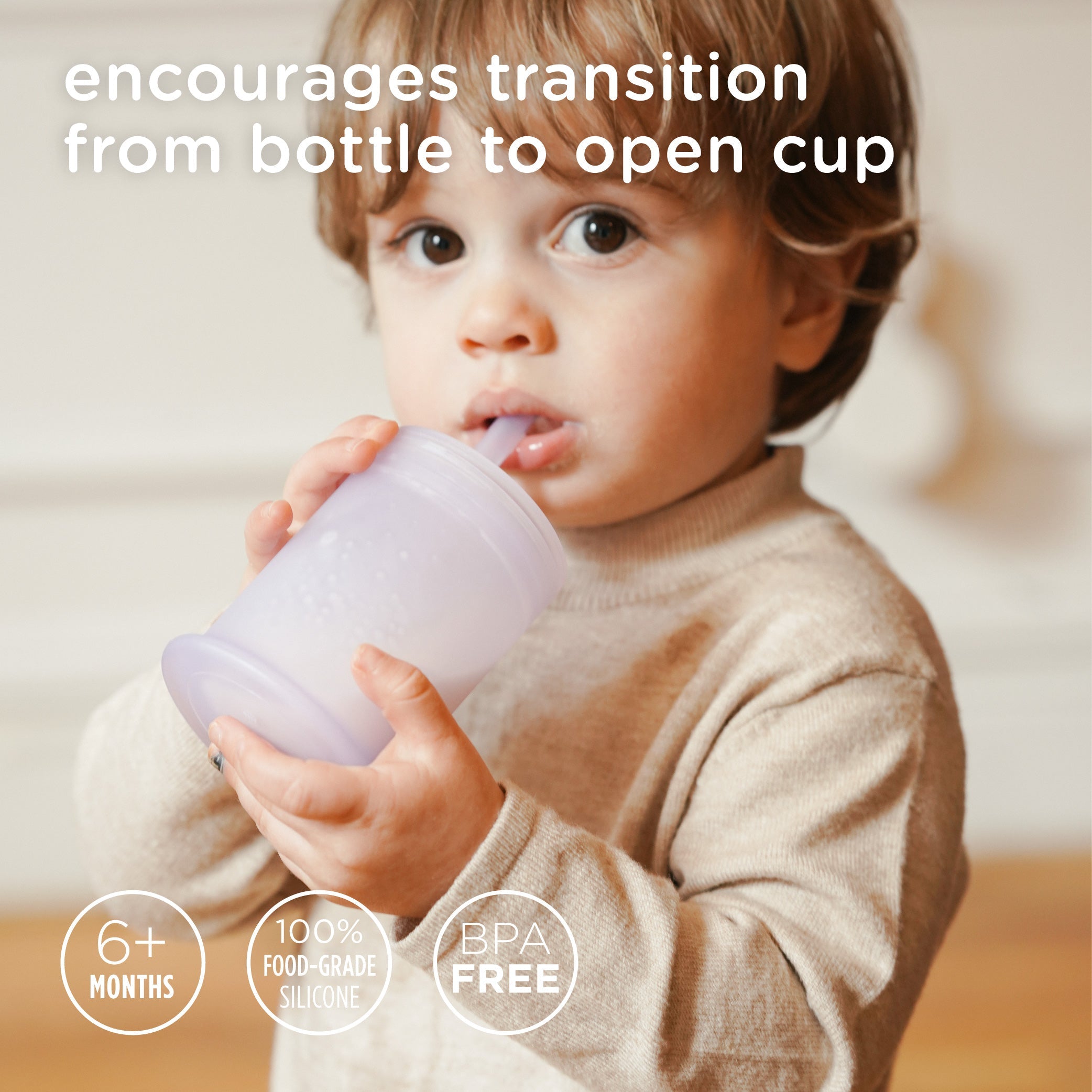 Training Cup With Straw For Baby-led Drinking (5oz)