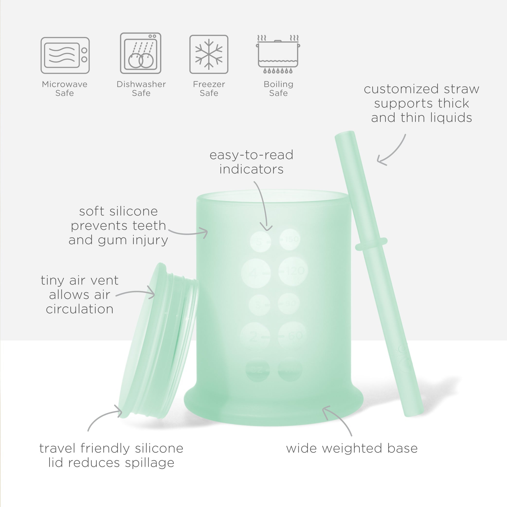 Training Cup With Straw For Baby-led Drinking (5oz)