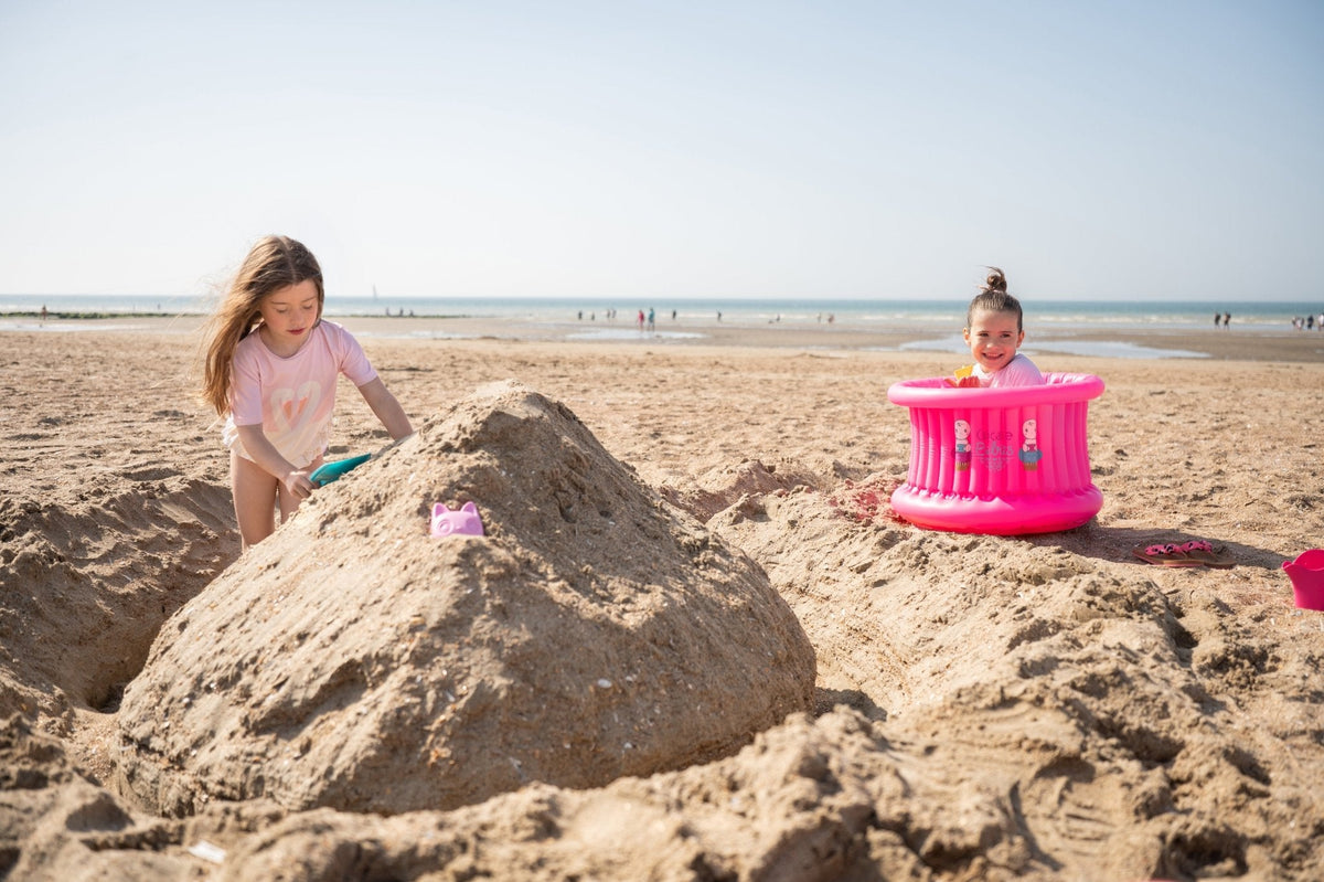 Big Bath Pink & Inflator (suitable From 1 Year Up To 8 Years)