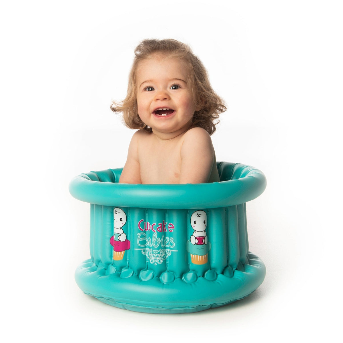 Small Bath Turquoise & Travel Pouch & Inflator (suitable From Birth Up To 1 Year)