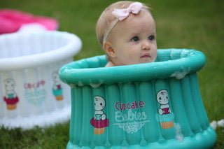 Small Bath Turquoise & Travel Pouch & Inflator (suitable From Birth Up To 1 Year)