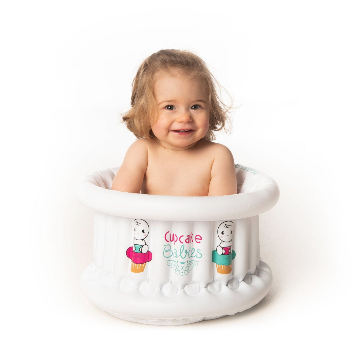 Small Bath White & Travel Pouch & Inflator (suitable From Birth Up To 1 Year)