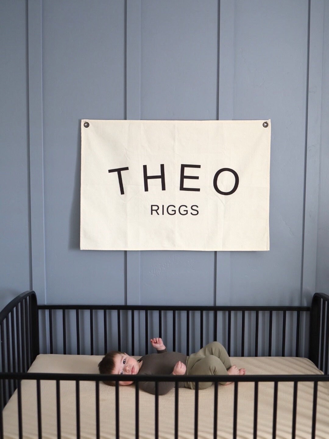 Custom Canvas Name Banner - Butterfly Font