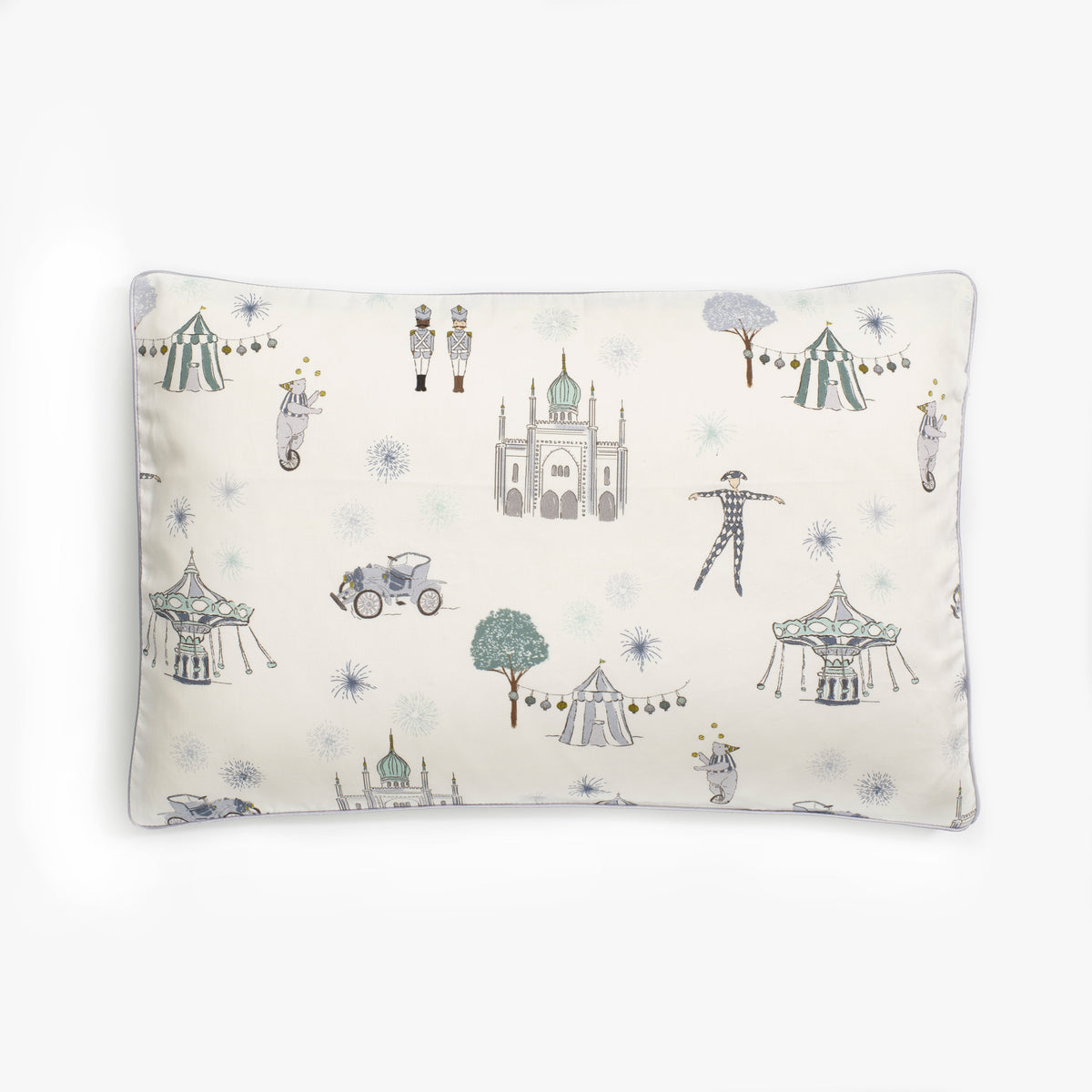 Adventures In Wonderland Toddler Pillow - Aqua