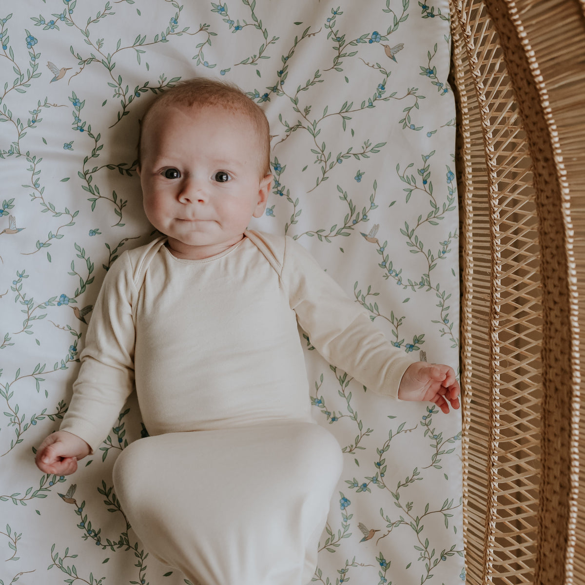 Secret Garden Crib Sheet - Ivory