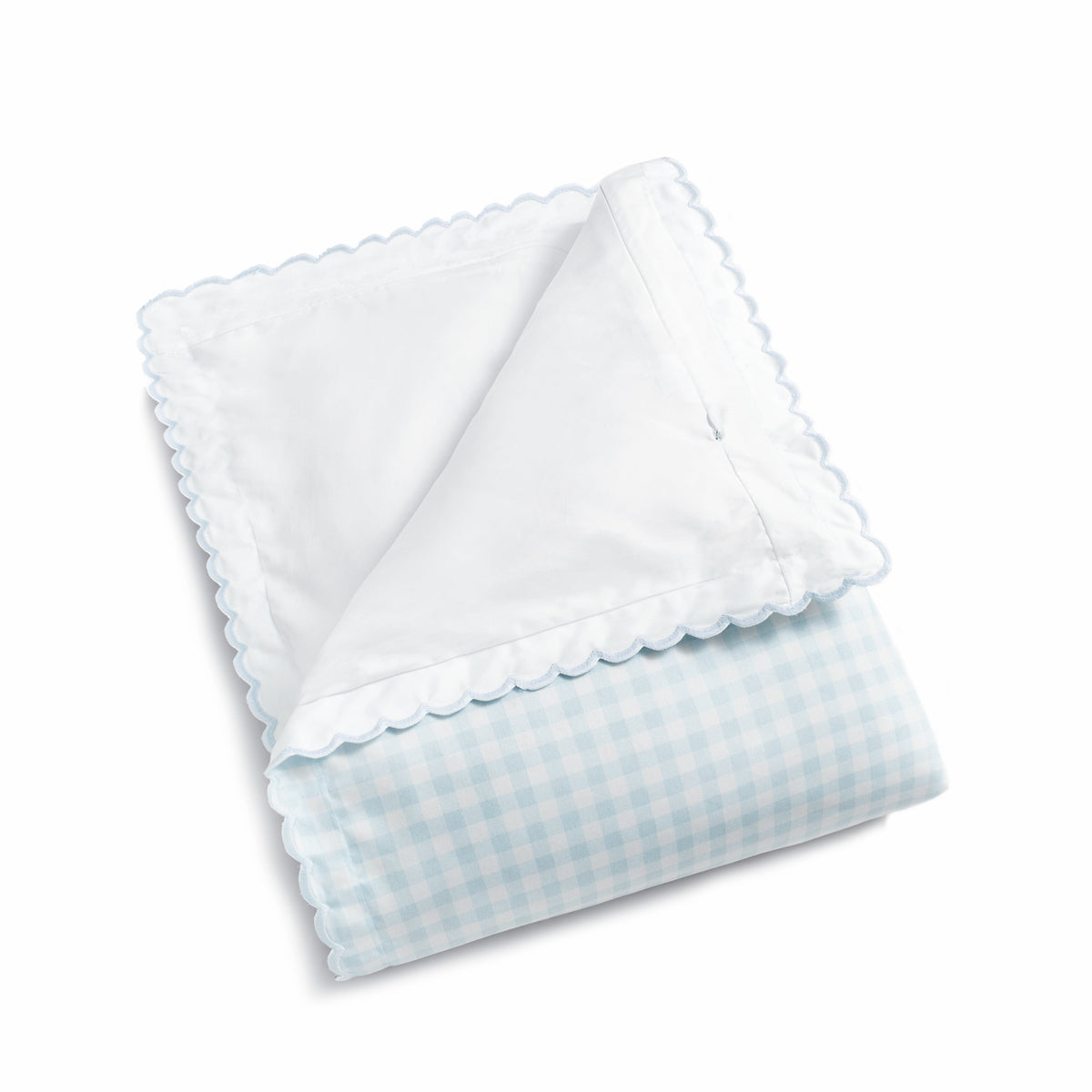 Picnic Gingham Toddler Duvet - Blue