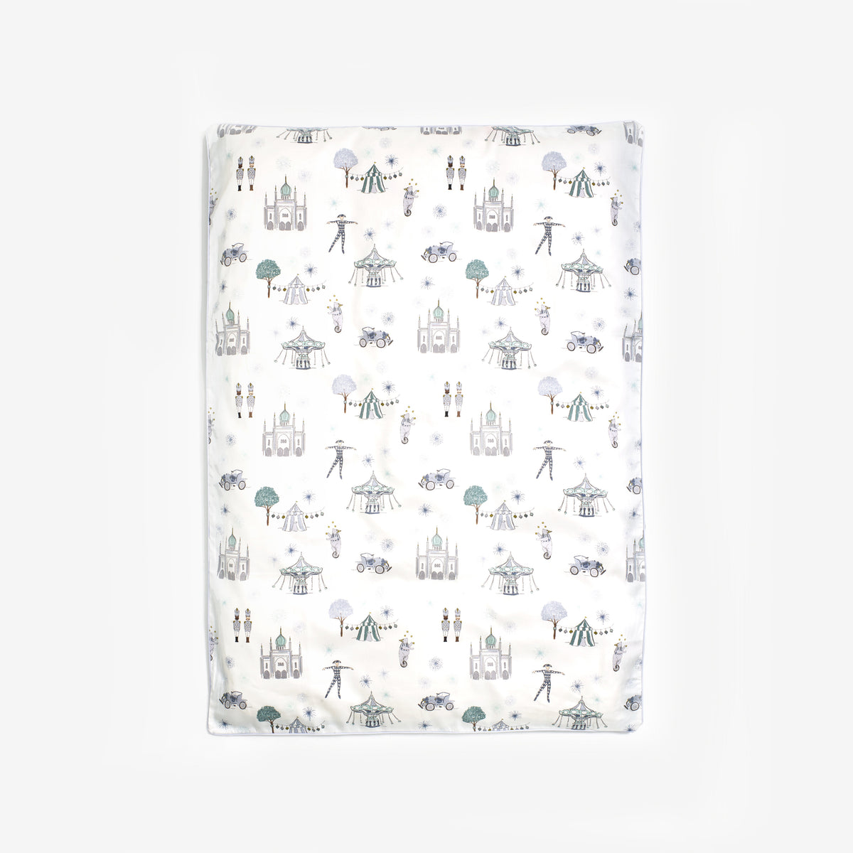 Adventures In Wonderland Toddler Duvet - Aqua
