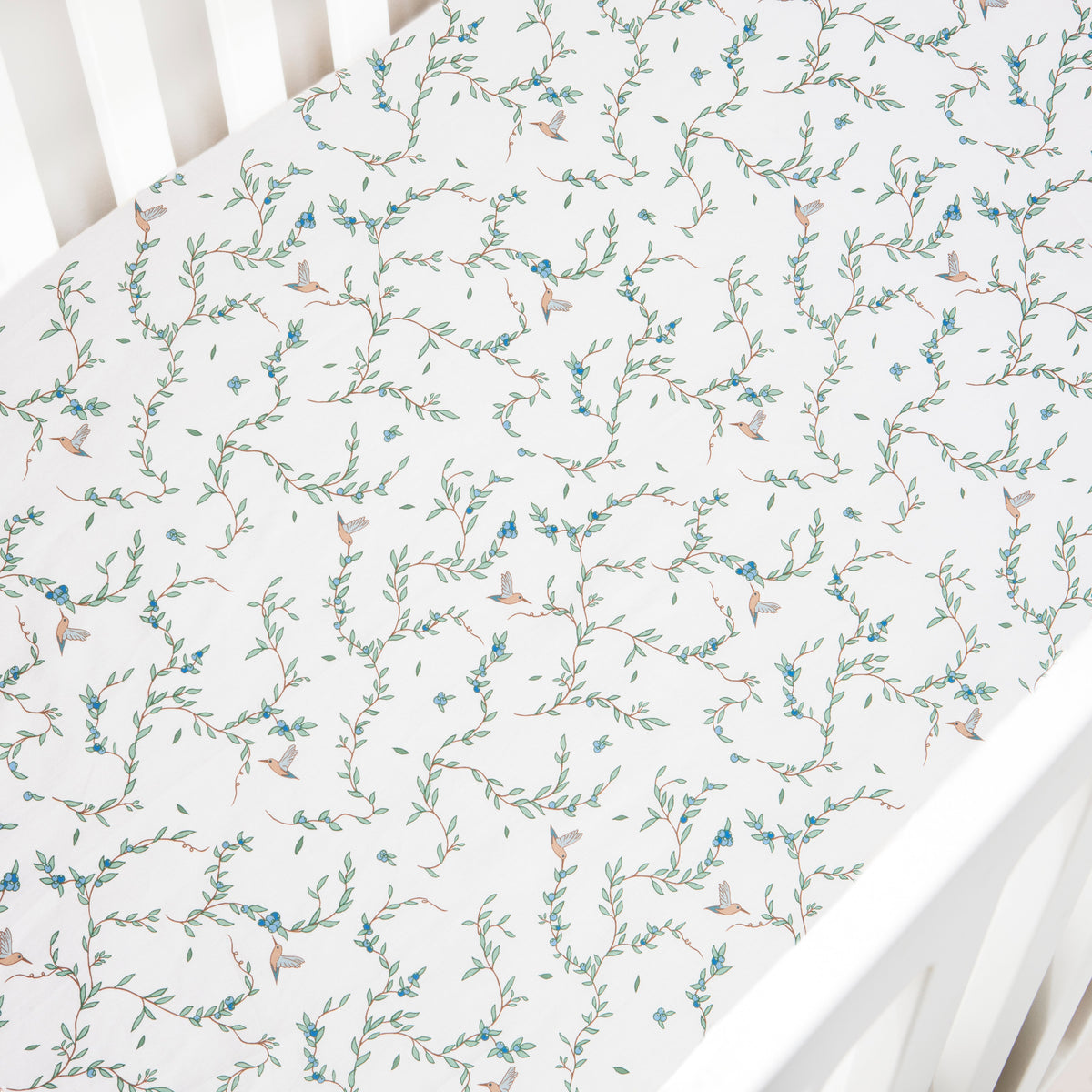 Secret Garden Crib Sheet - Ivory