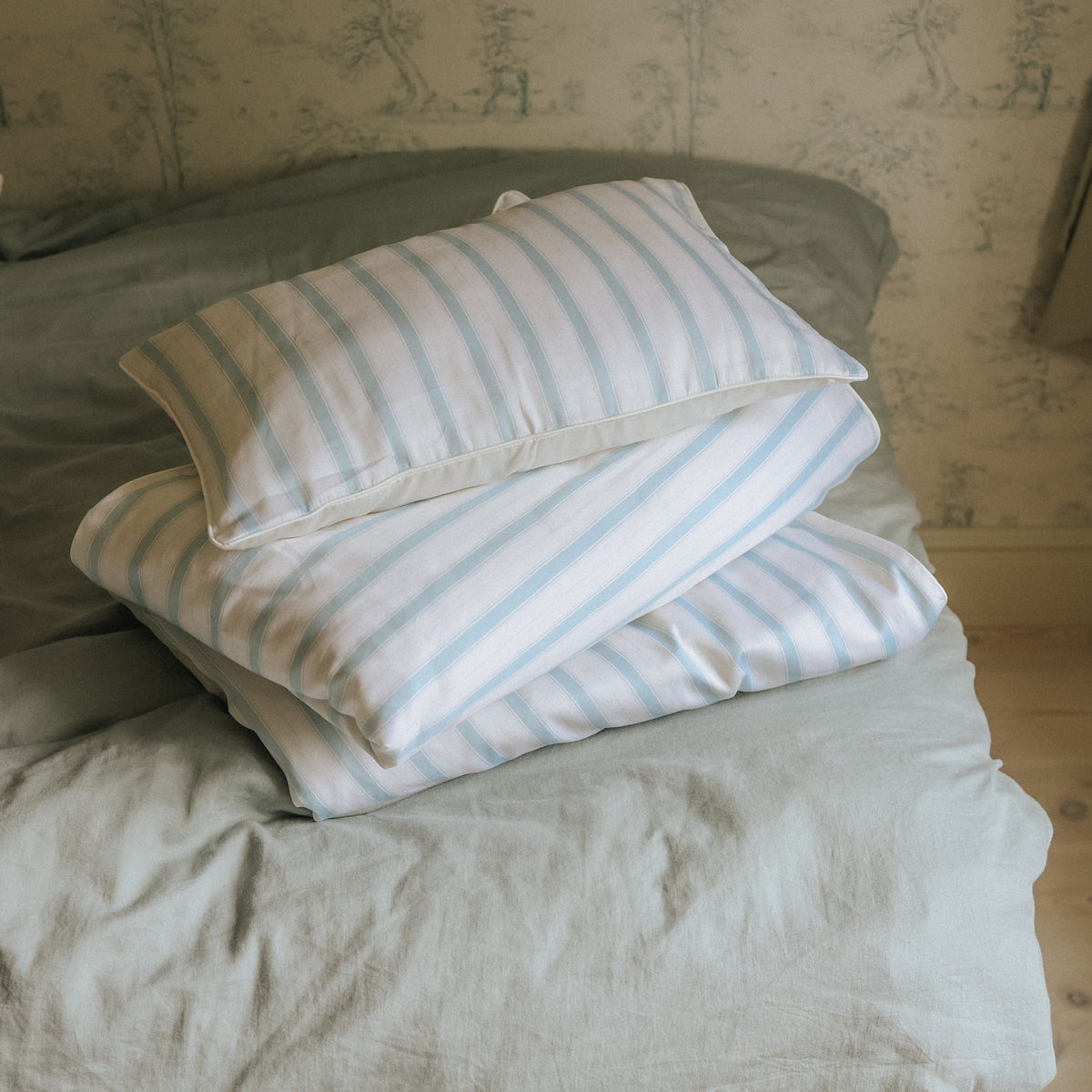 Seaside Stripes Toddler Pillow - Ocean