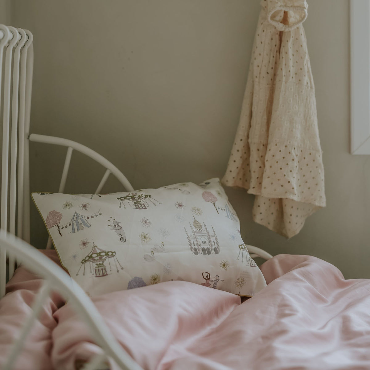 Adventures In Wonderland Toddler Pillow - Rose
