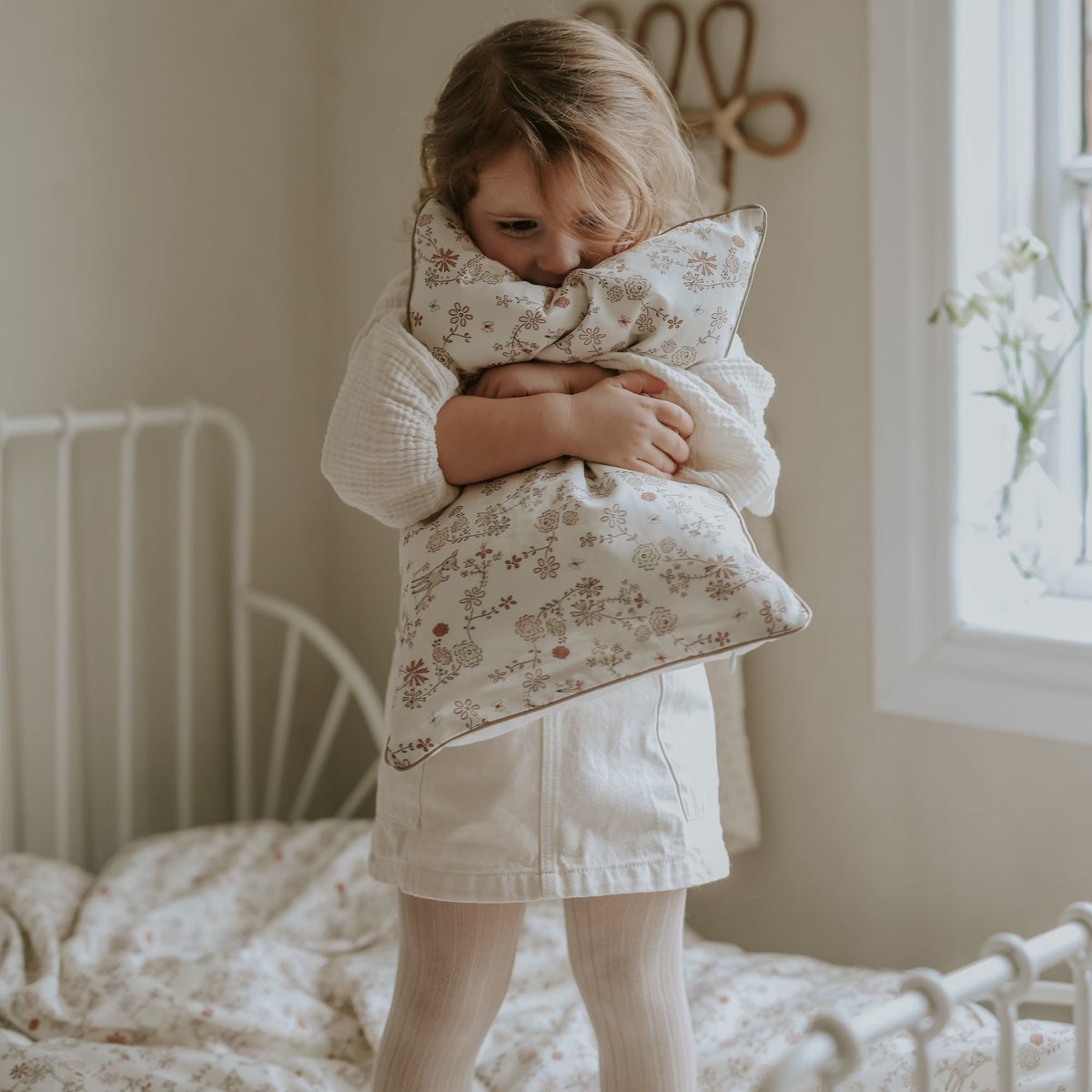 Into The Woodlands Toddler Pillow - Ivory