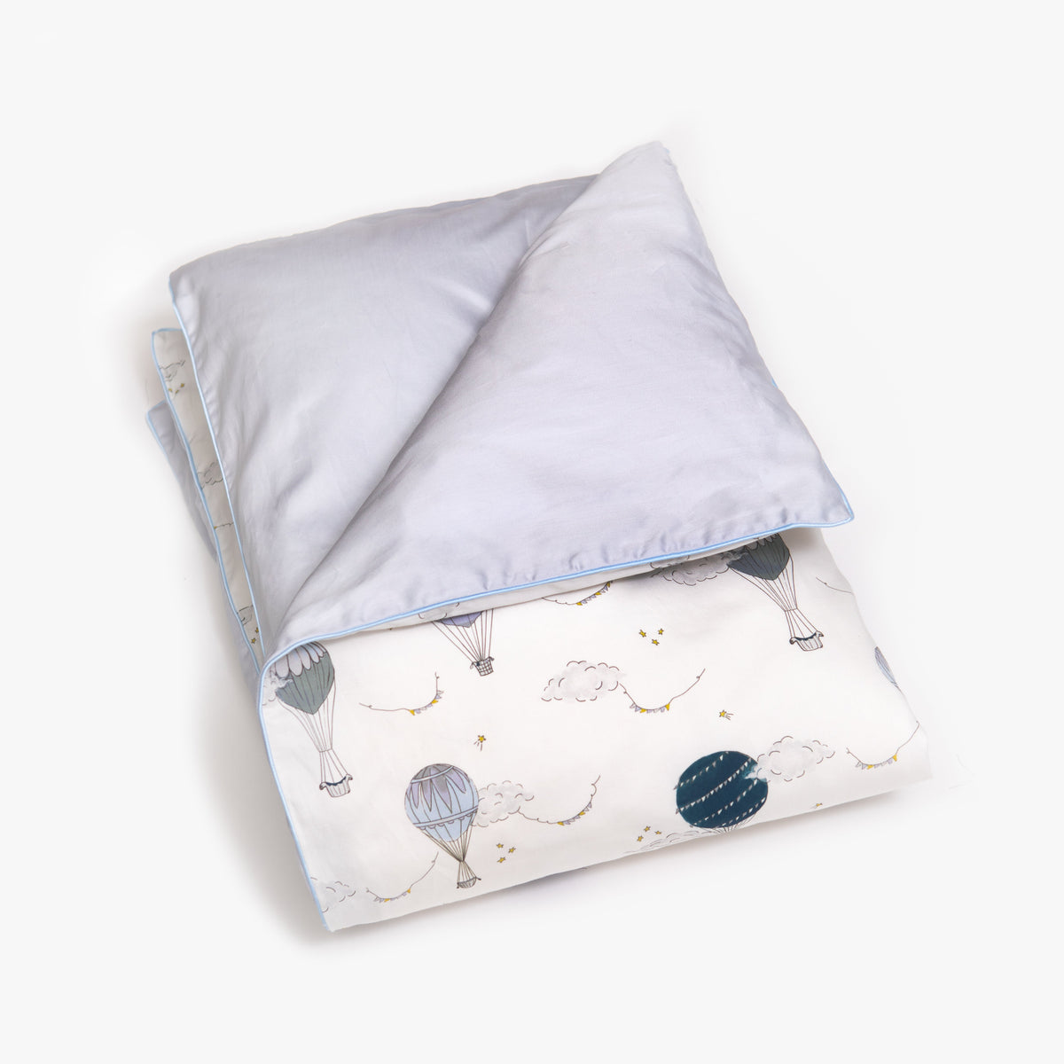 Touch The Sky Toddler Duvet - Blue
