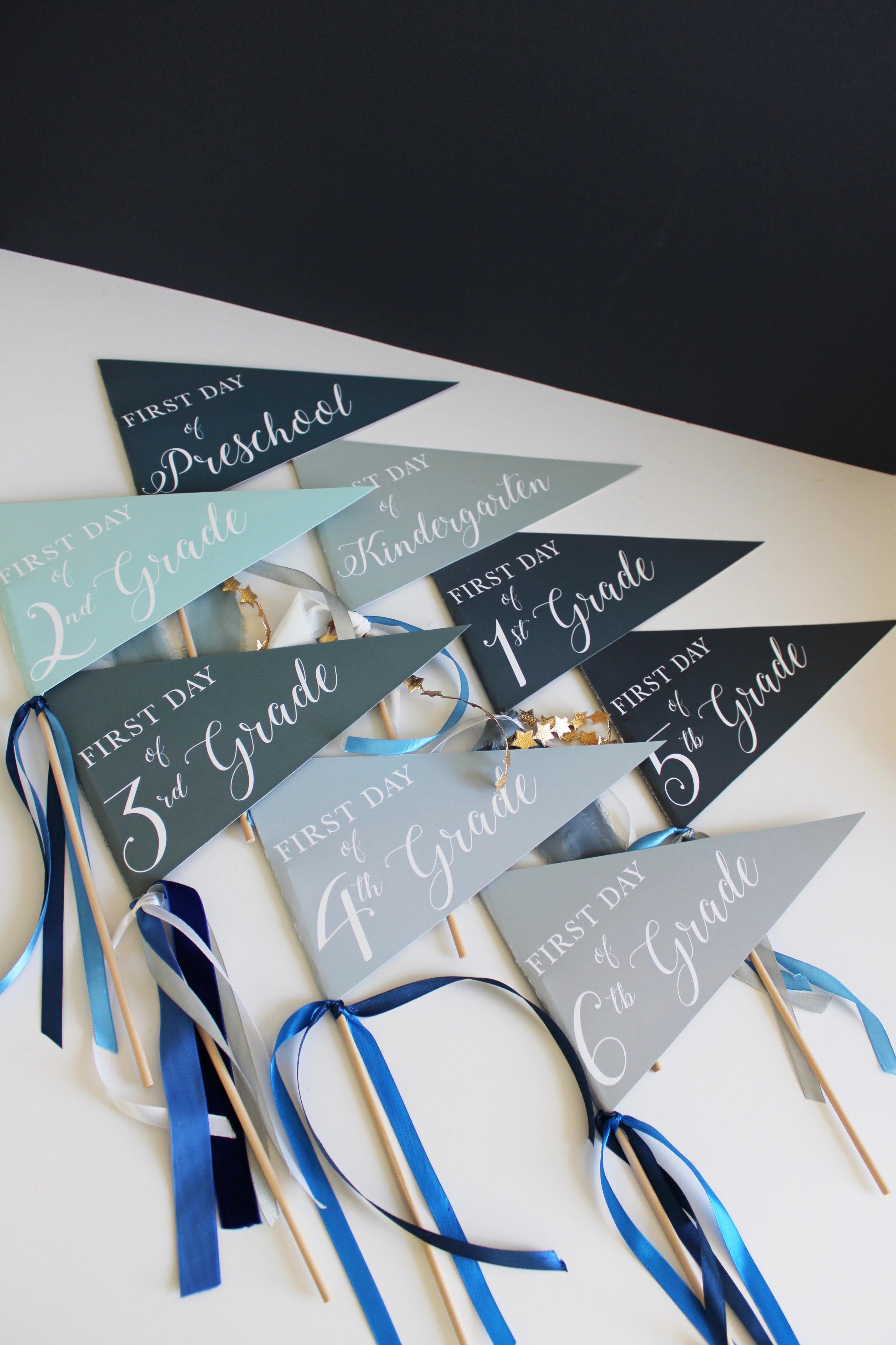 Oxford Blue School Pennant Flags