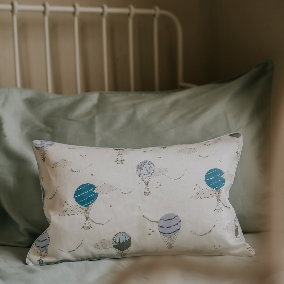 Touch The Sky Toddler Pillow - Blue