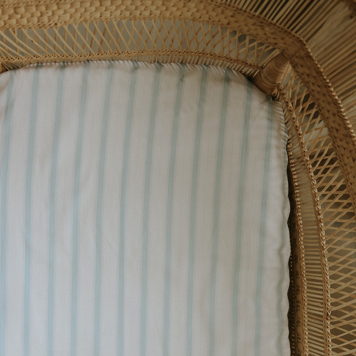 Seaside Stripes Crib Sheet - Ocean