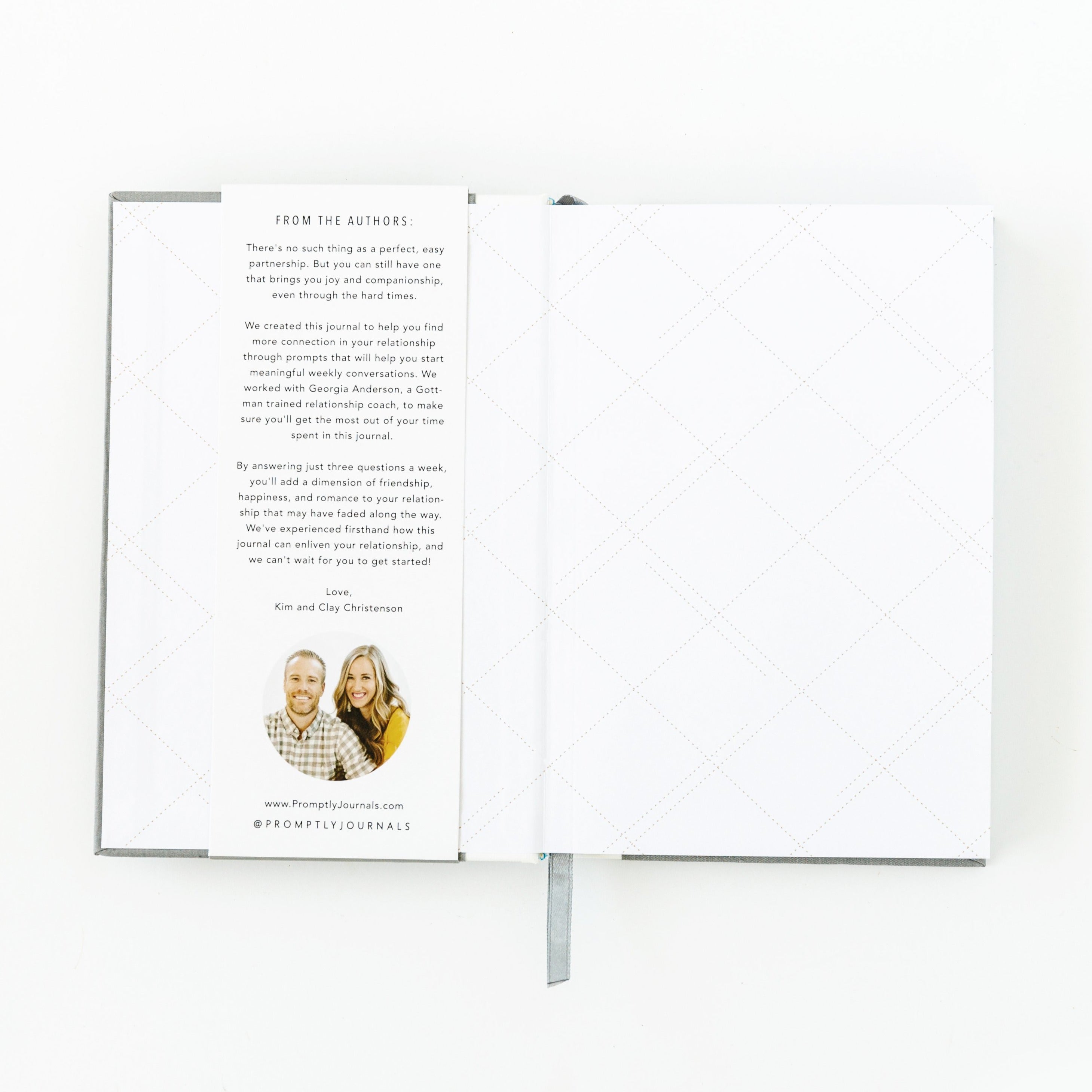 Our Connection Journal: 52 Weeks of Exploration for Two (Grey) by Promptly Journals