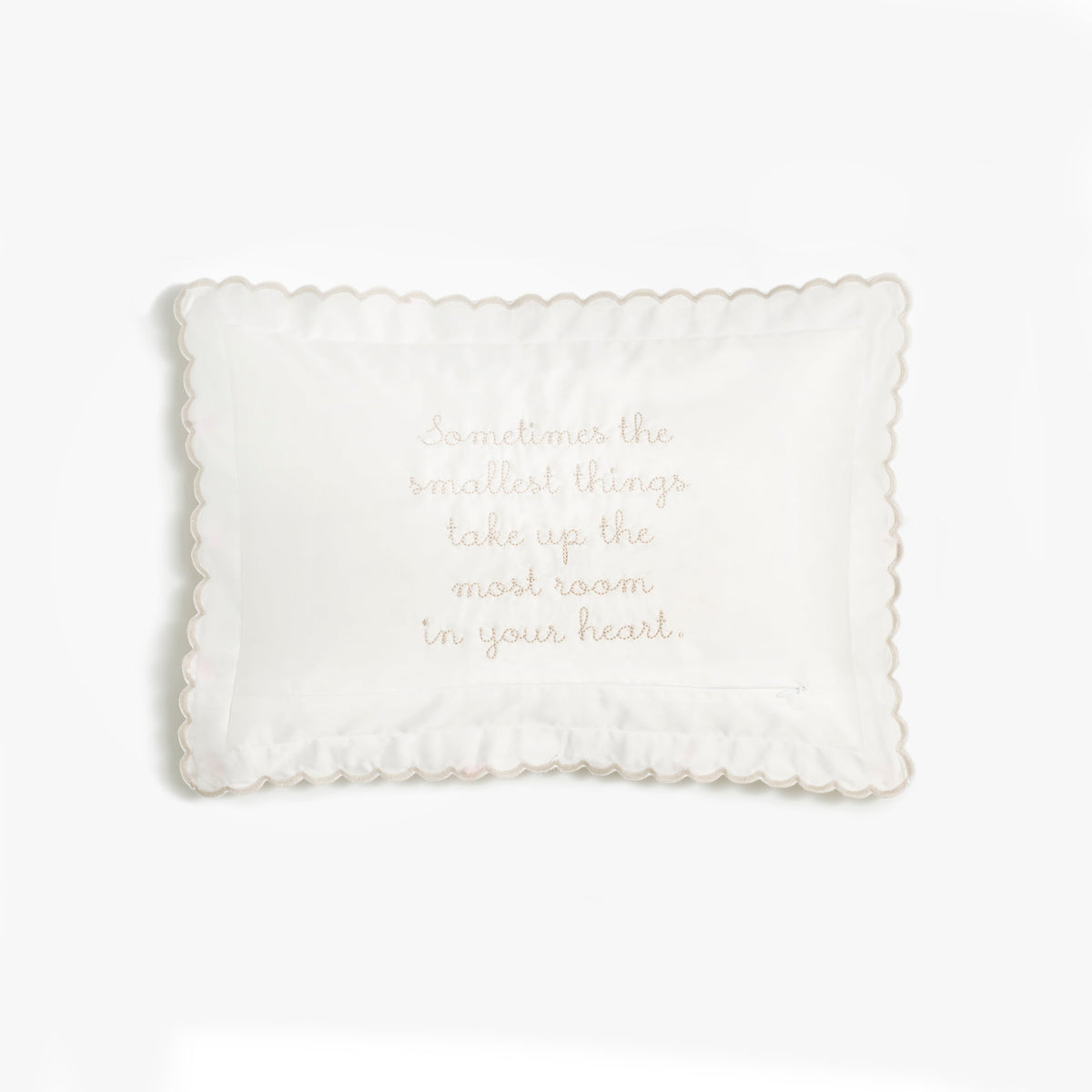 Picnic Gingham Toddler Pillow - Beige