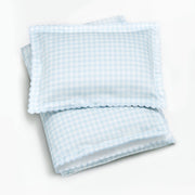 Picnic Gingham Toddler Duvet - Blue