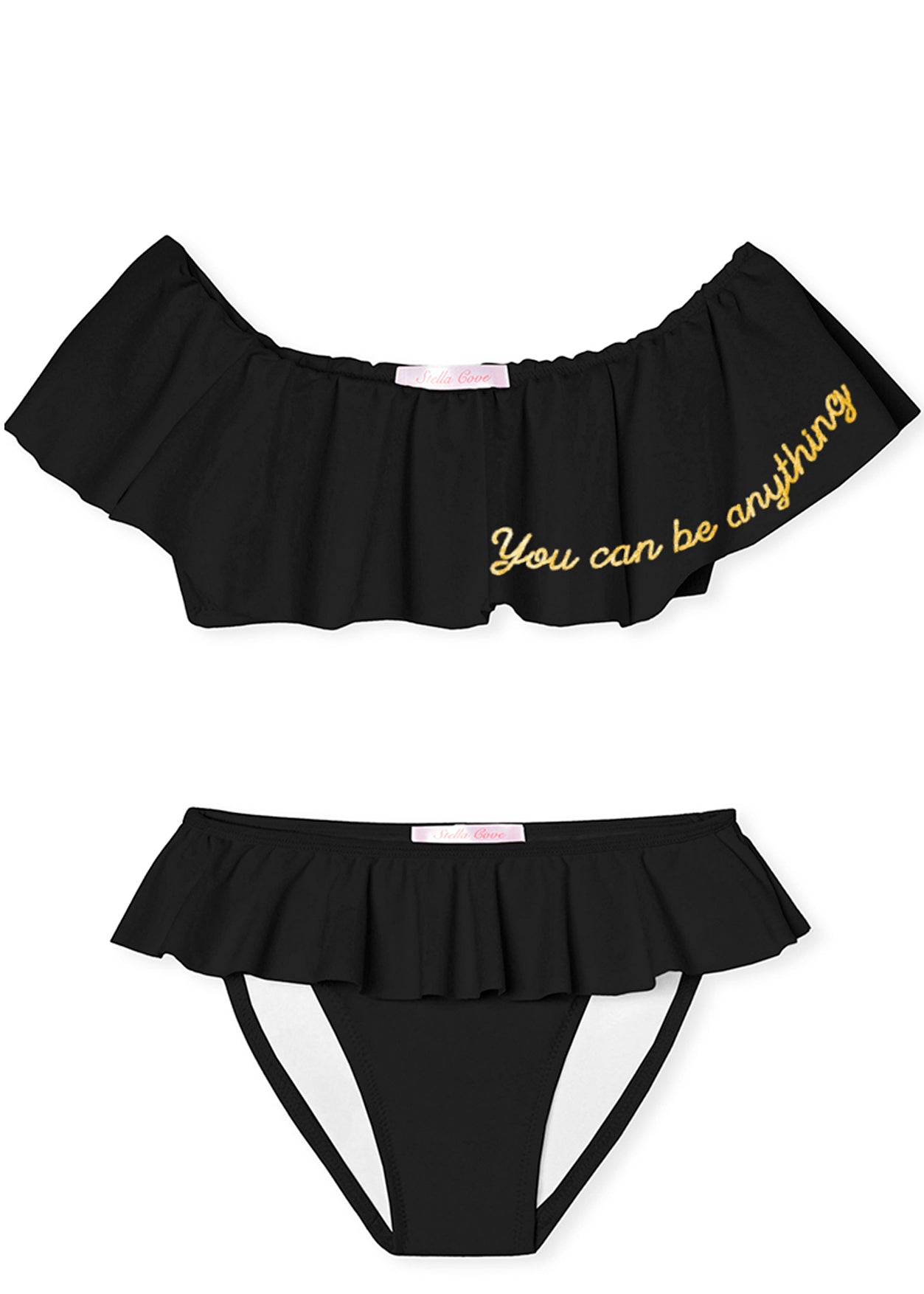 "you Can Be Anything" Black Bikini