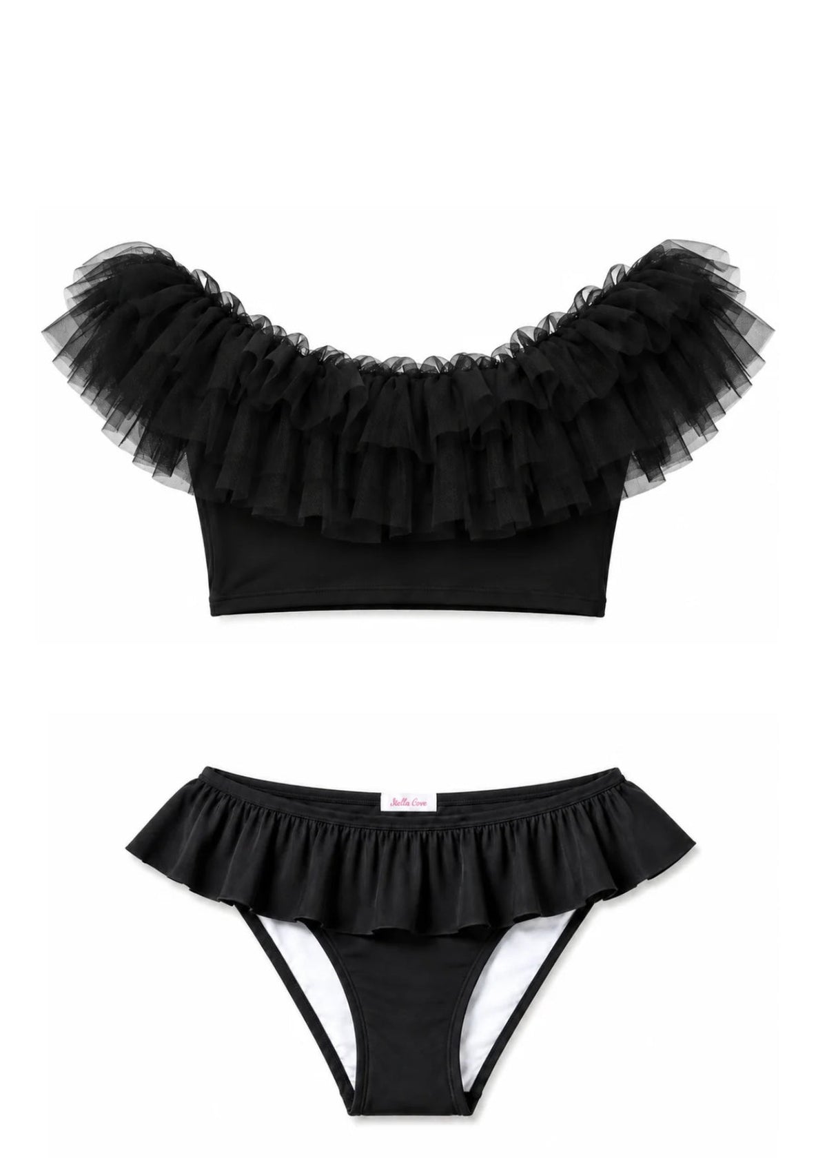 Black Bikini With Tulle
