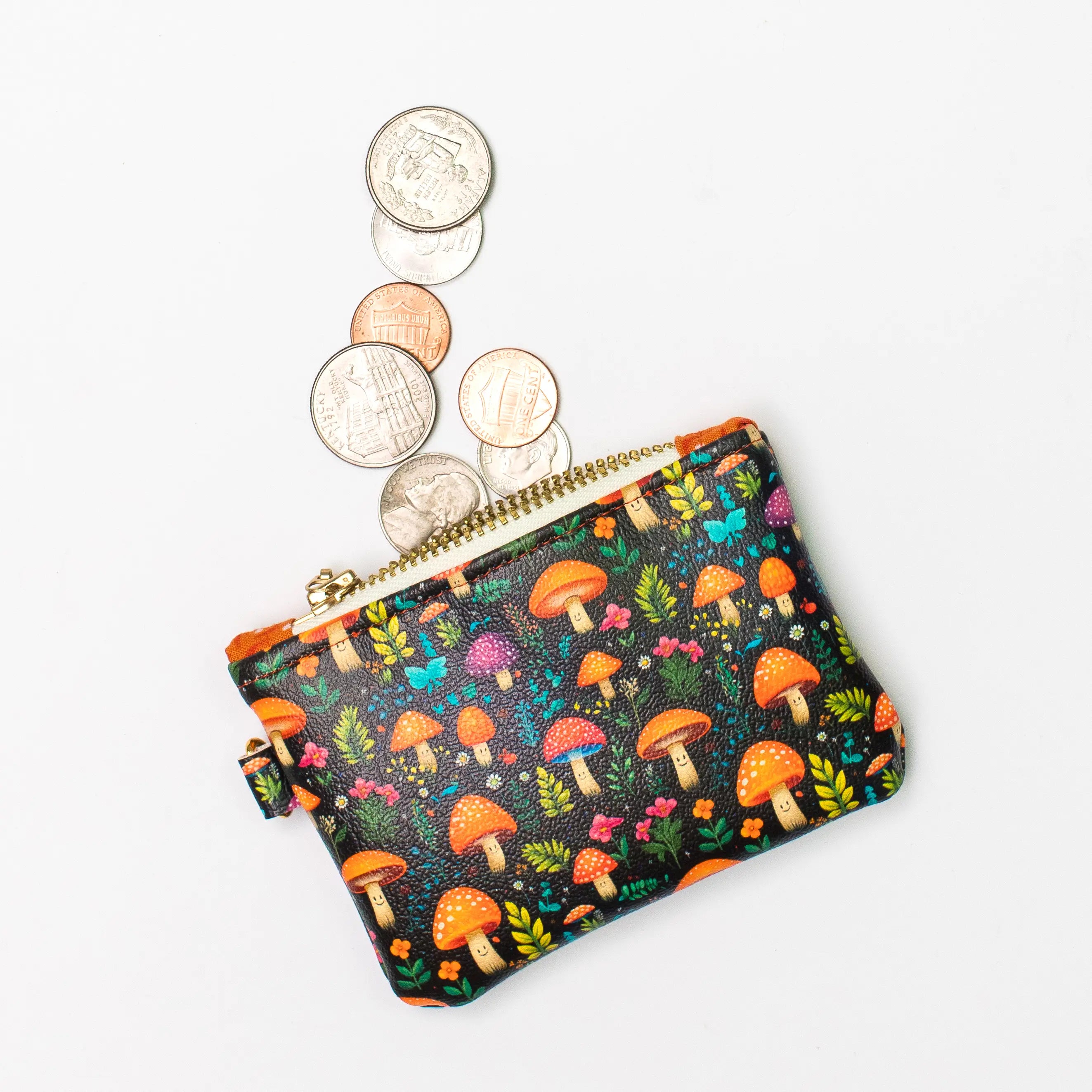 Mushroom Forest Cute Coin Purse – Perfect For Change