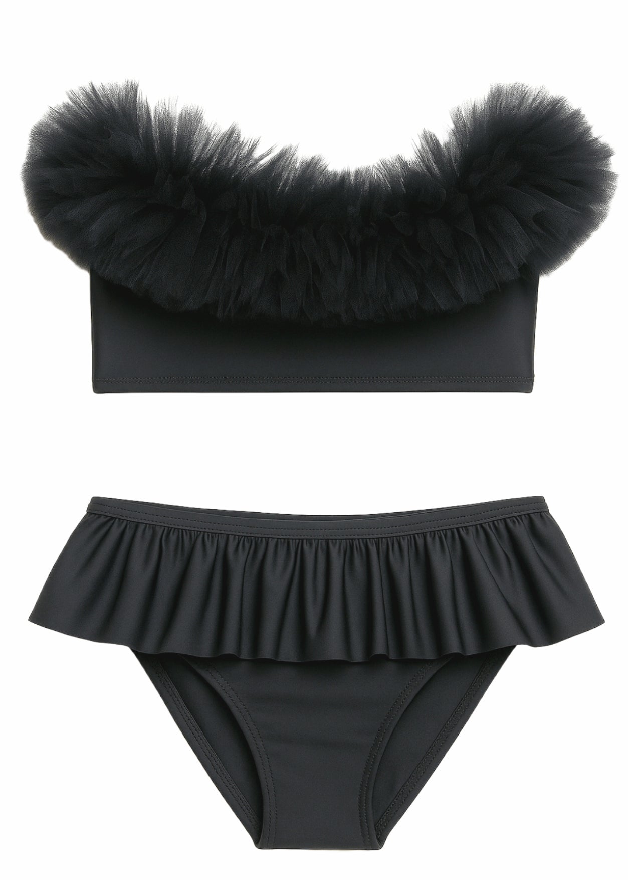 Black Bikini With Tulle