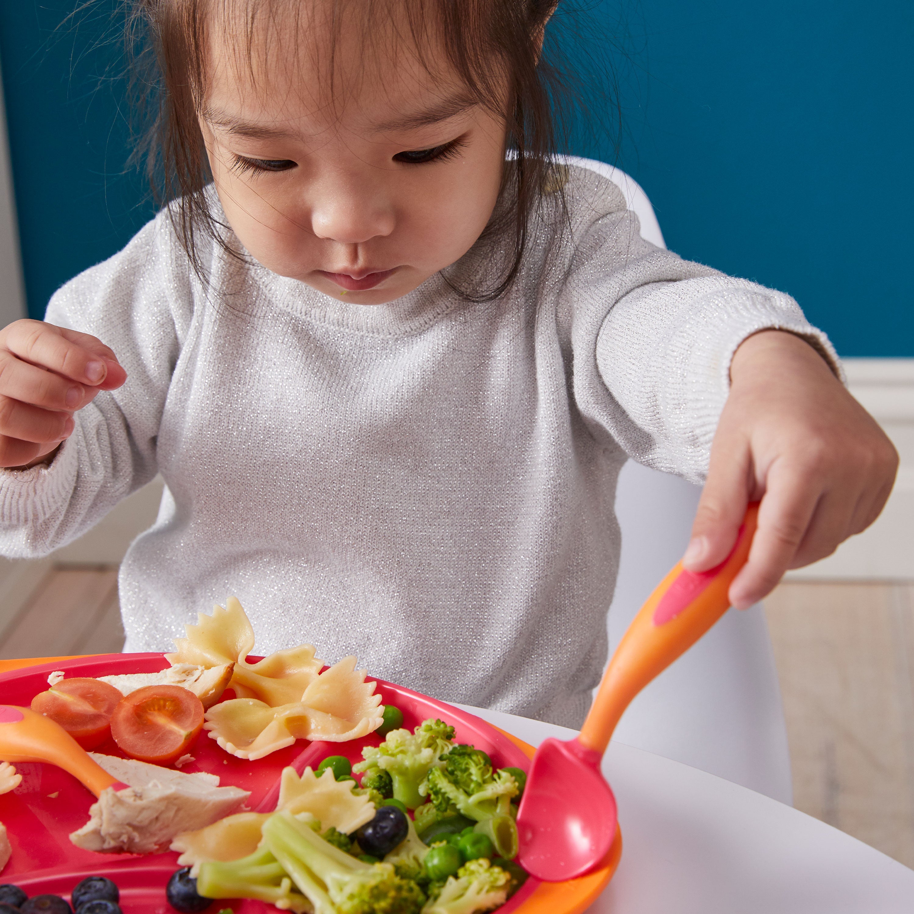 Toddler Cutlery Set - Passion Splash