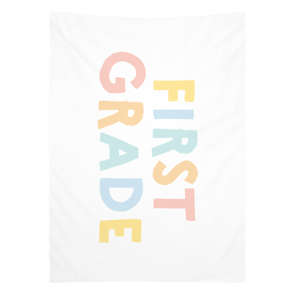 First Day Of First Grade Tapestry, First Day Of School Banner