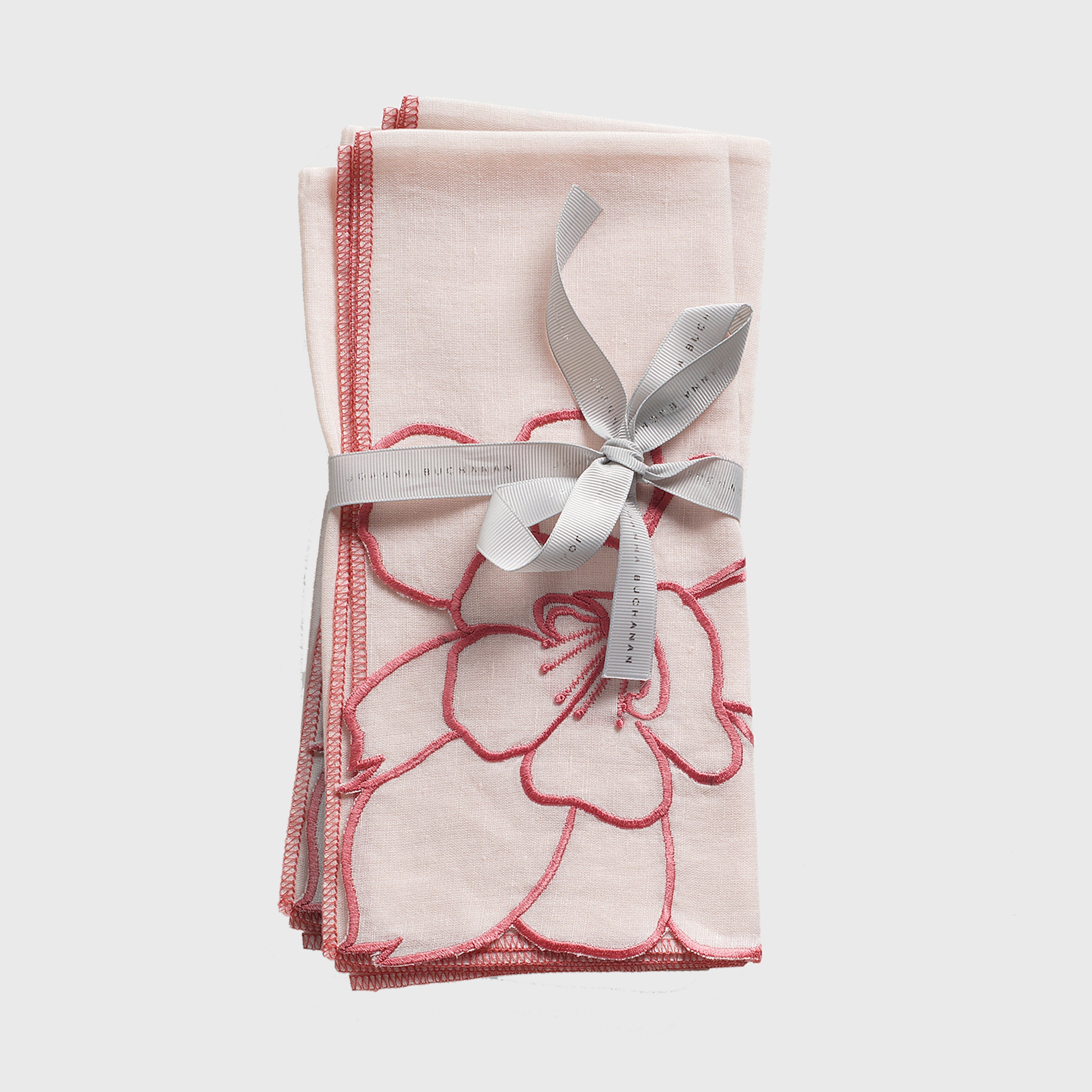 Peony Dinner Napkins, Set Of Two