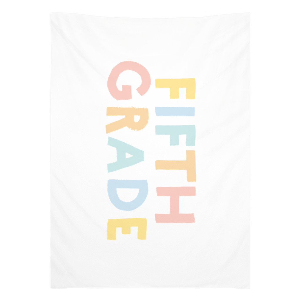 First Day Of Fifth Grade Tapestry, First Day Of School Banner