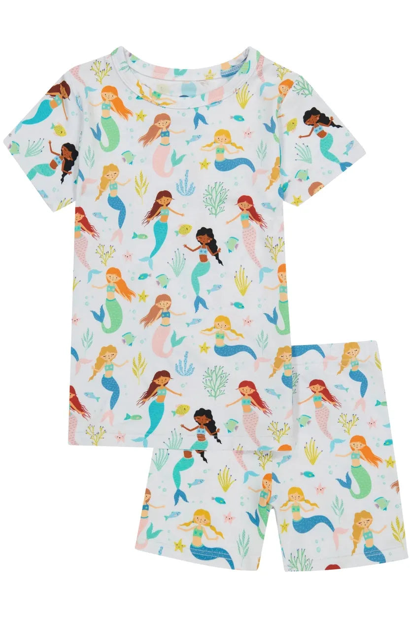 Mermaid Magic Bamboo Short Pj Set