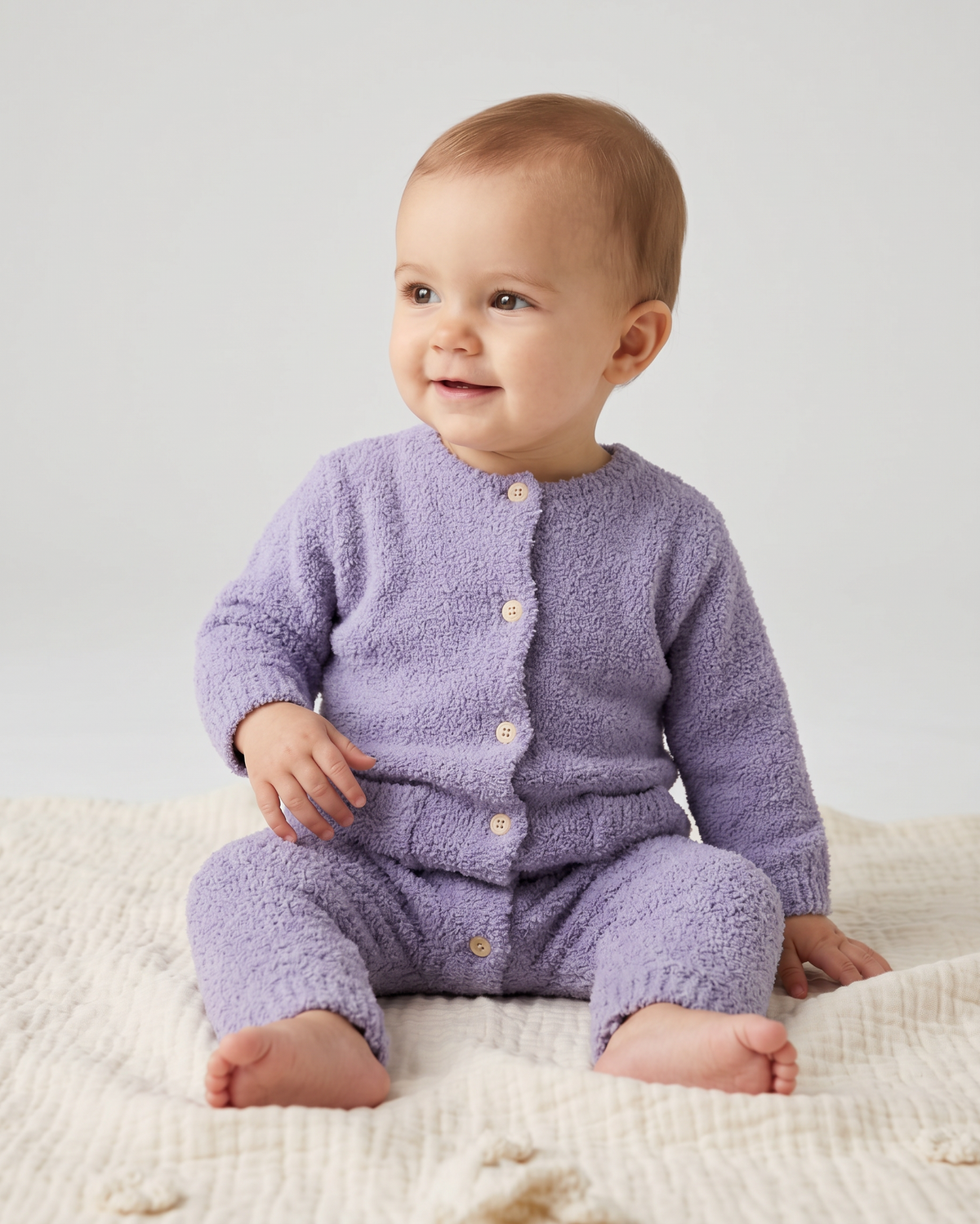 Long Sleeve Jumpsuit - Fuzzy