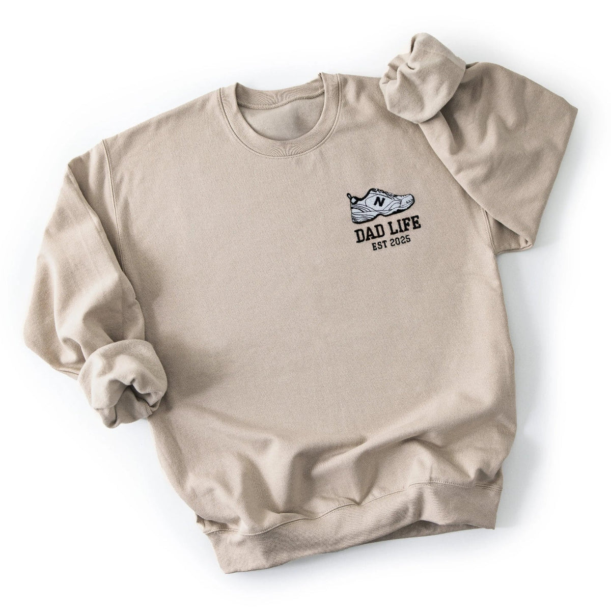 Dad Life Sweatshirt With Embroidered Dad Sneaker
