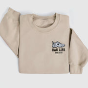 Dad Life Sweatshirt With Embroidered Dad Sneaker